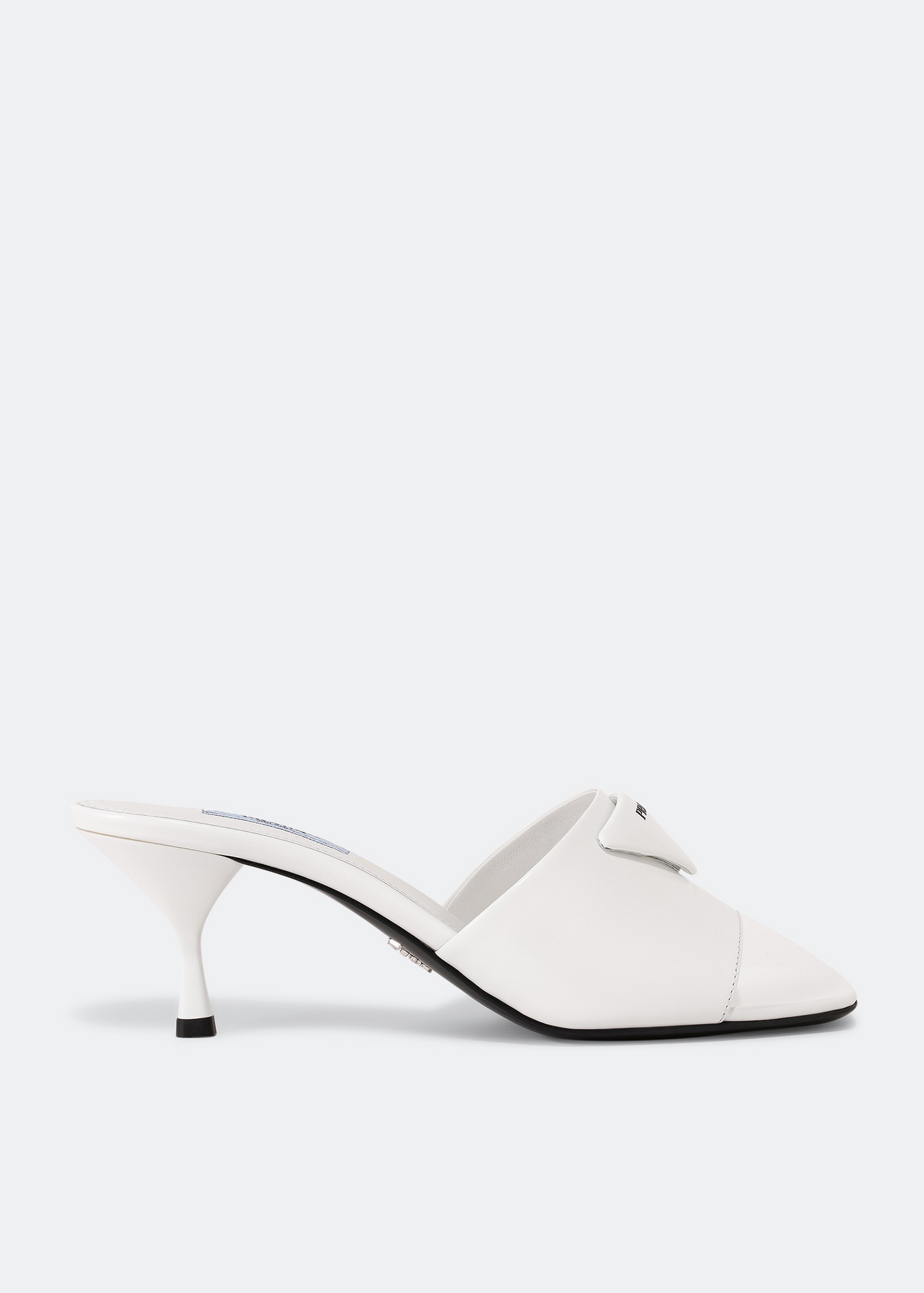 

Open-toe mules, White