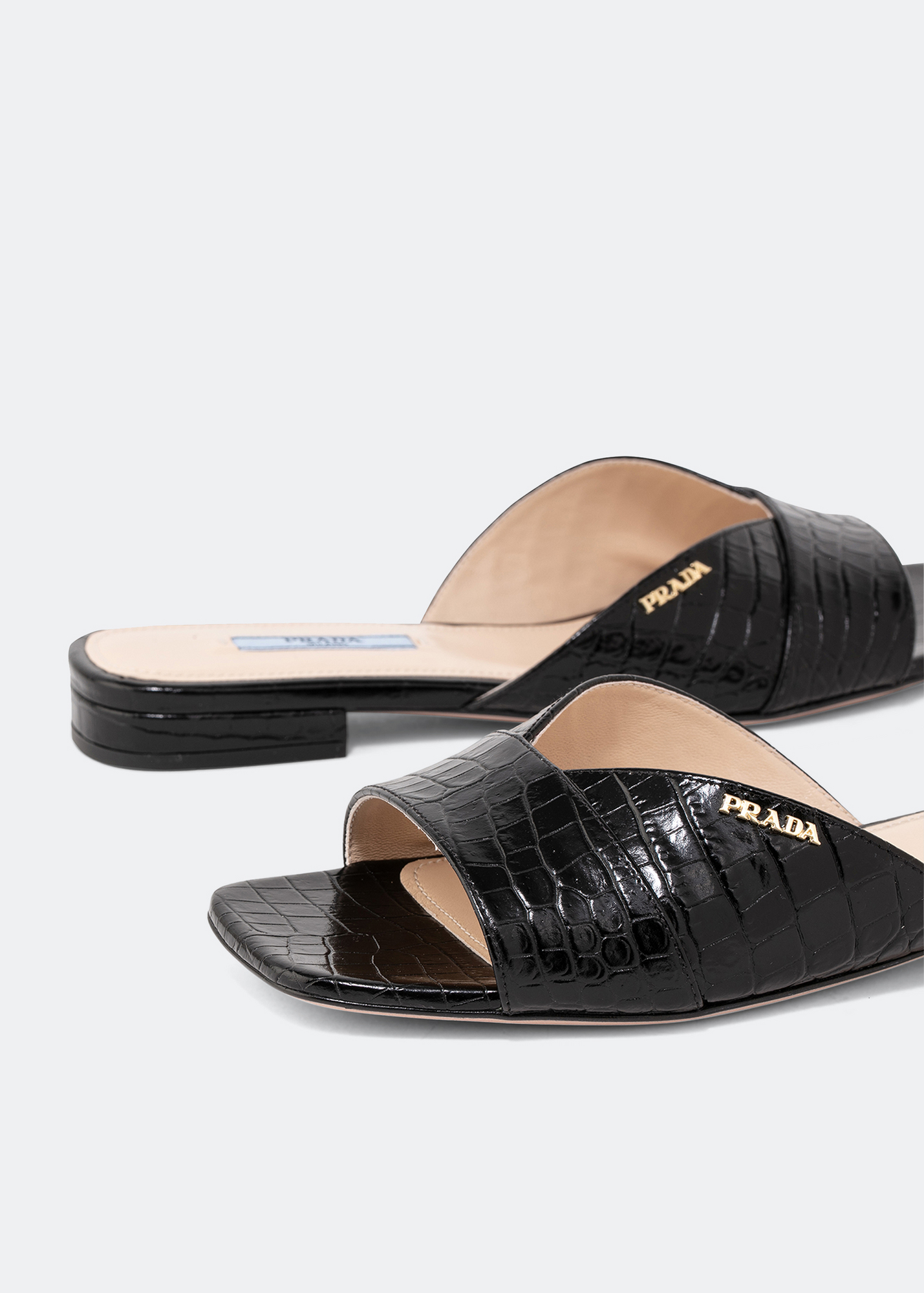 

Leather sandals, Black