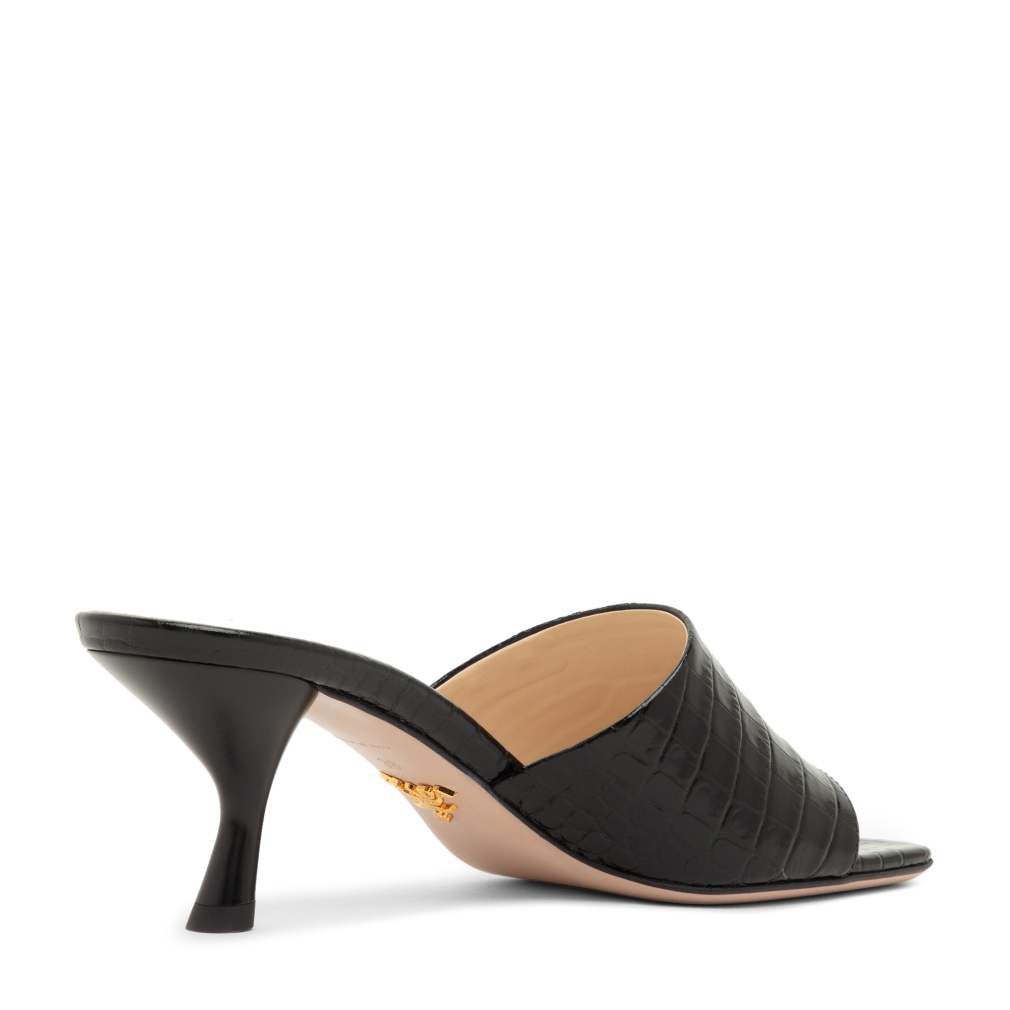 

Leather mules, Black