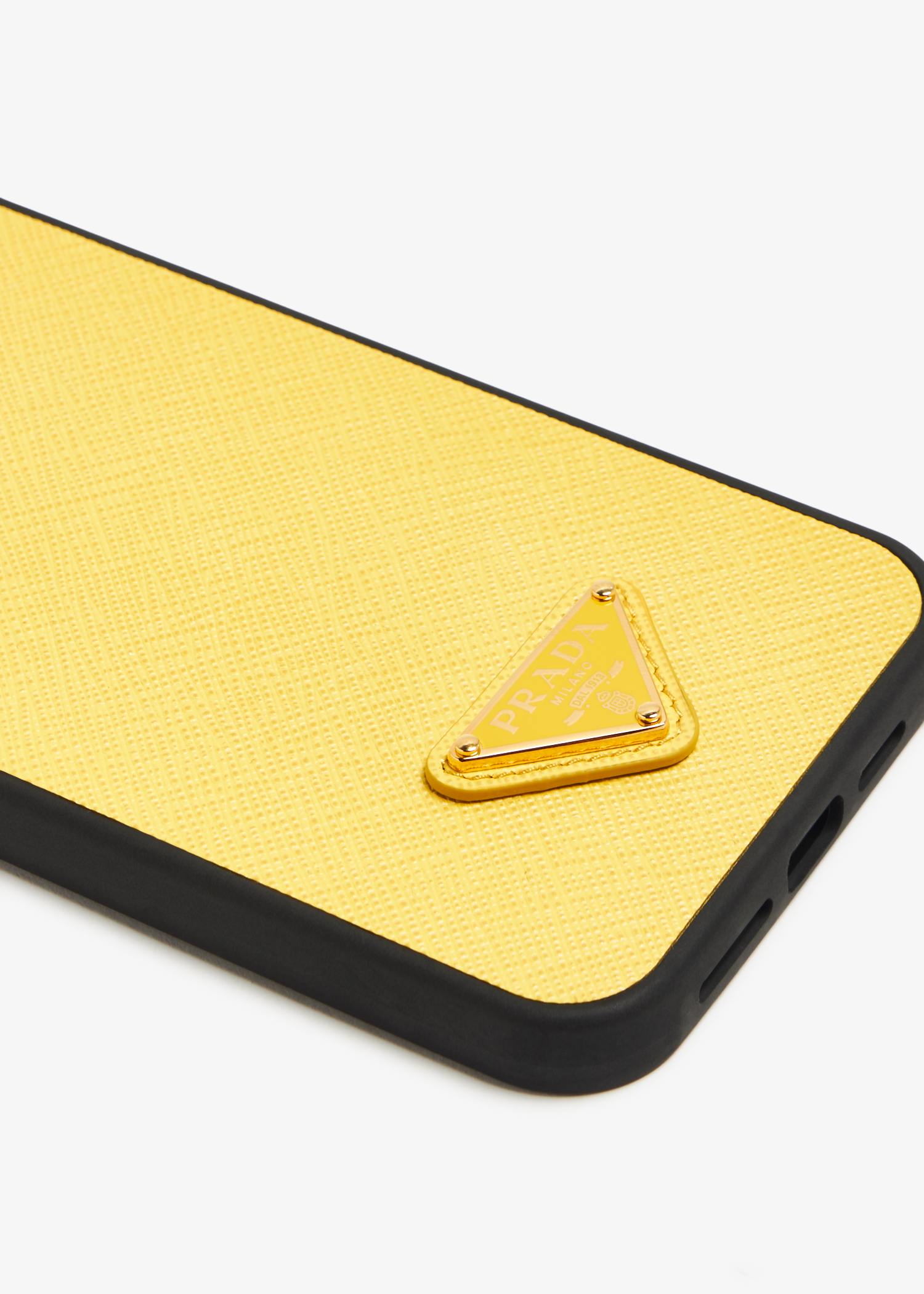 

iPhone 13 Pro Max saffiano leather cover, Yellow