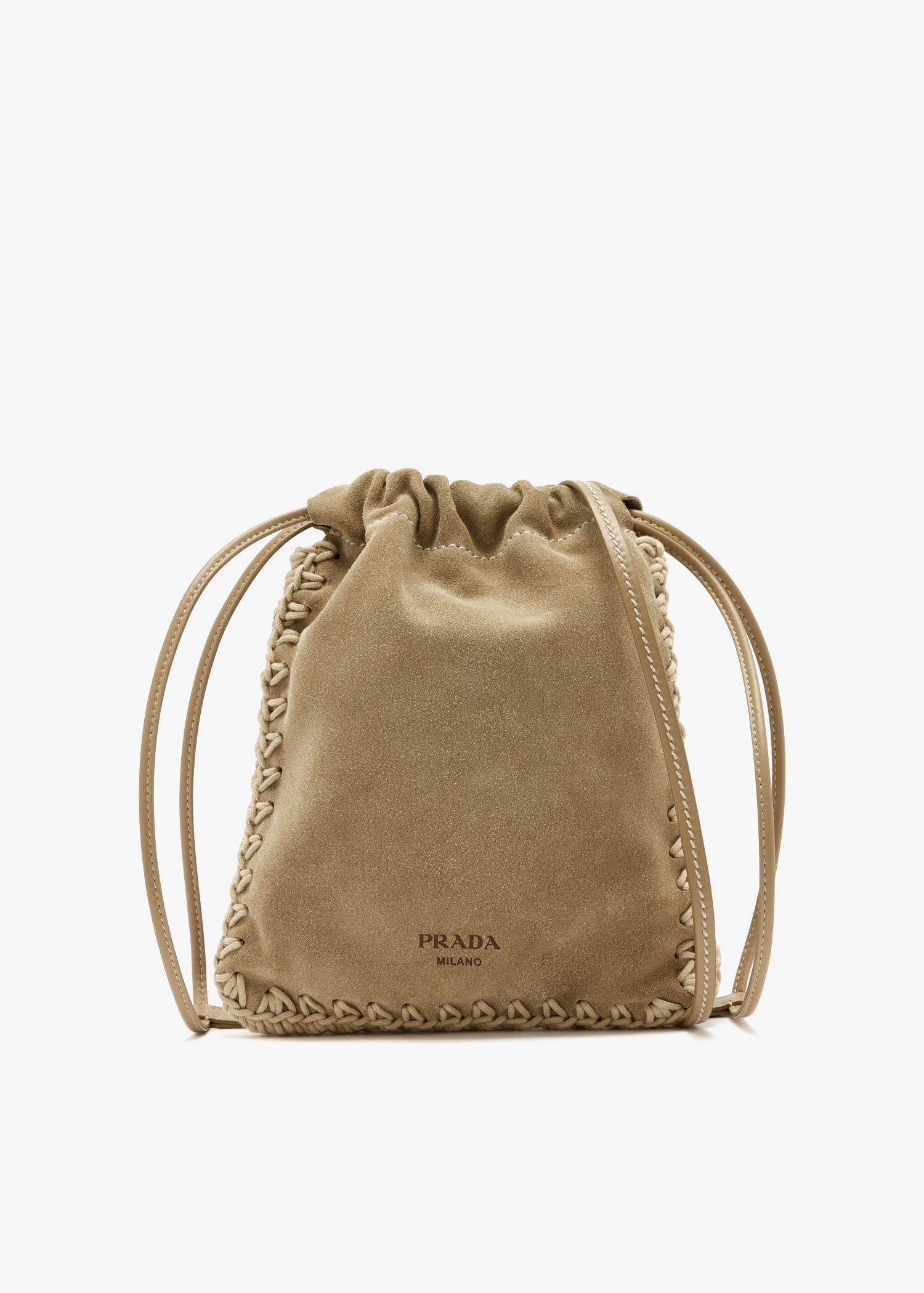 

Suede smartphone pouch, Brown