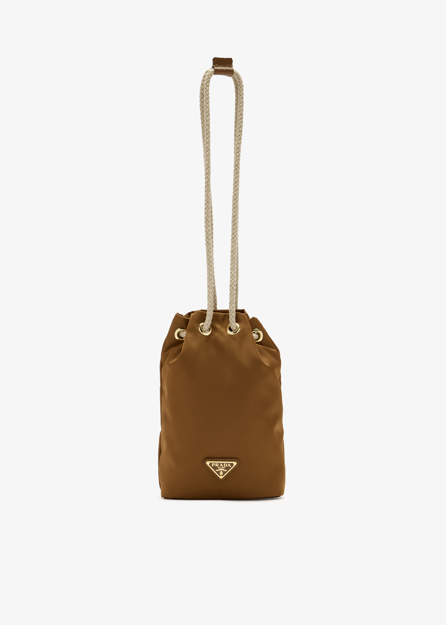 

Re-Nylon smartphone pouch, Brown