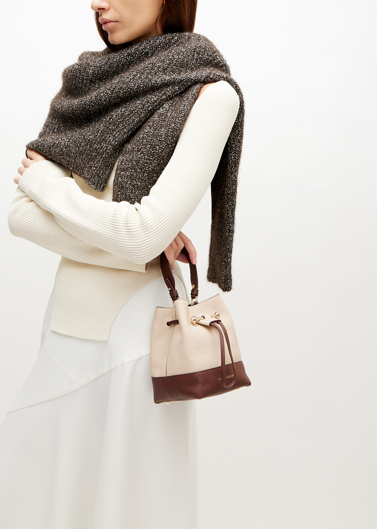 

Lana Osette bucket bag, Beige