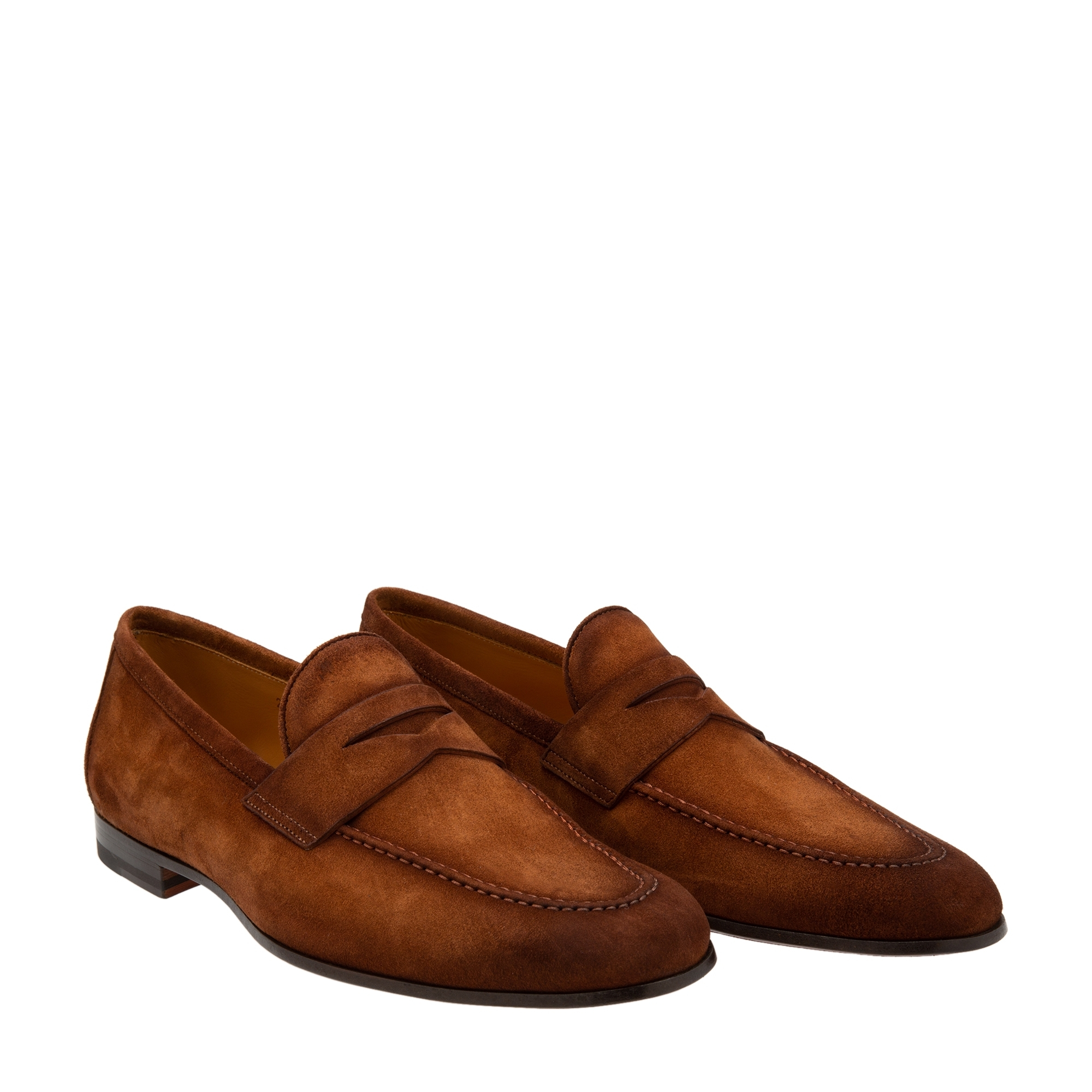 

Suede Penny loafers, Brown