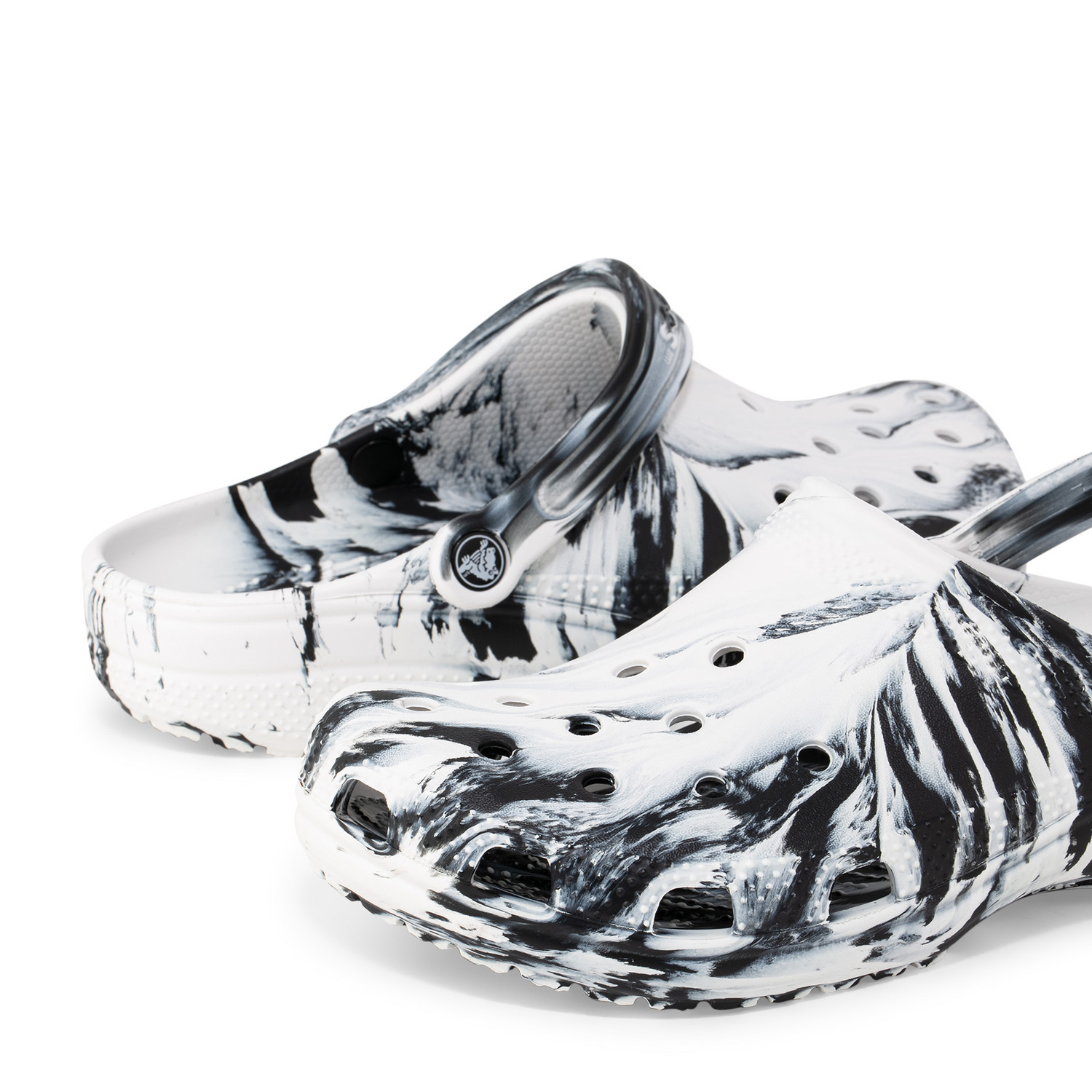 

Classic marbled clogs, White