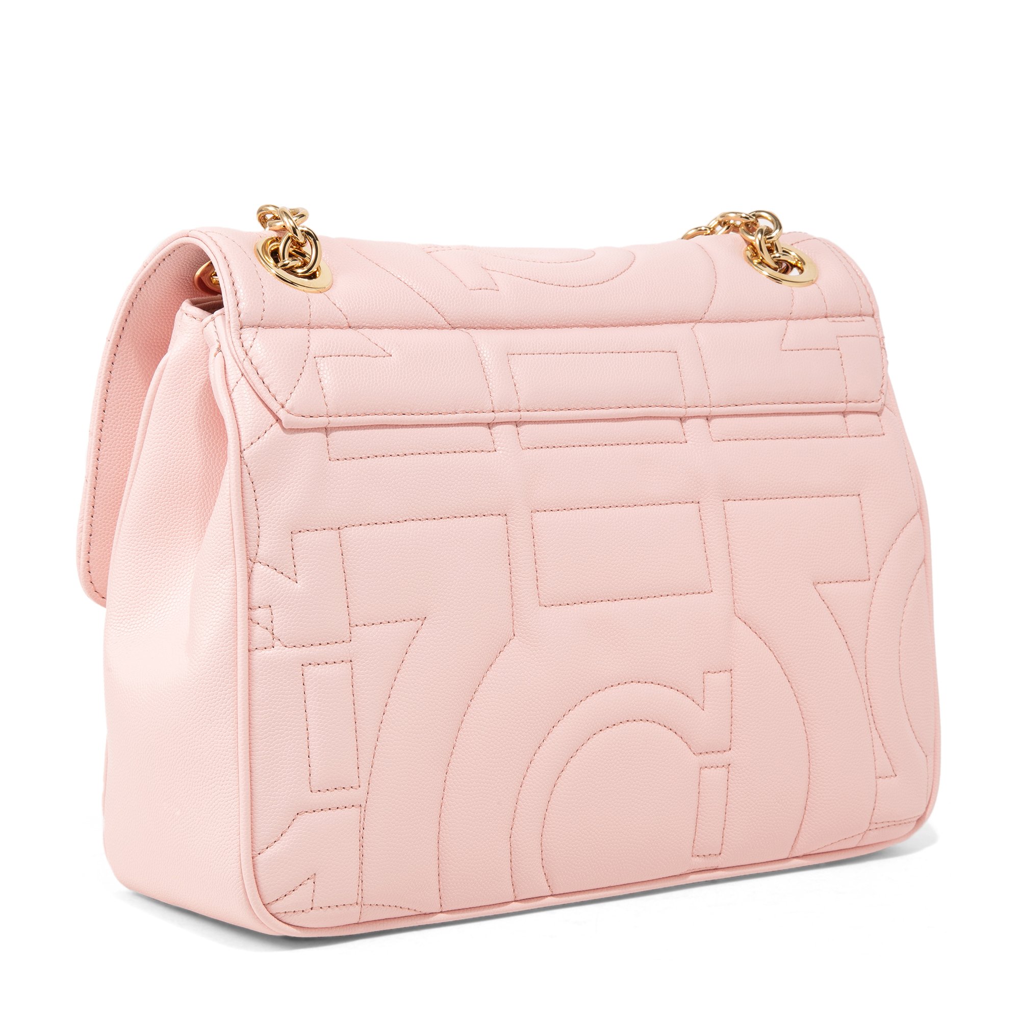 

Quilted Gancini shoulder bag, Pink