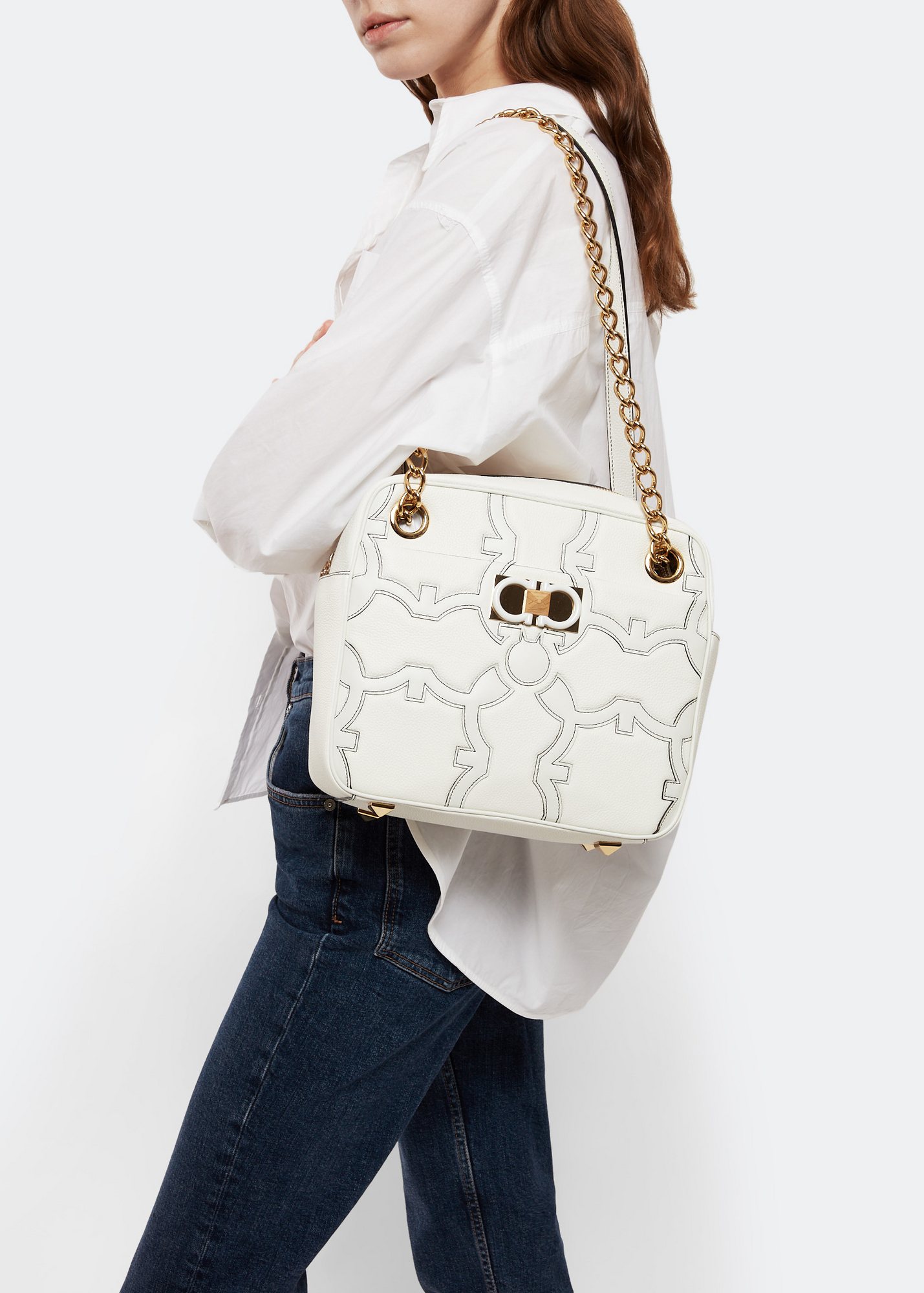 

Iconic shoulder bag, White