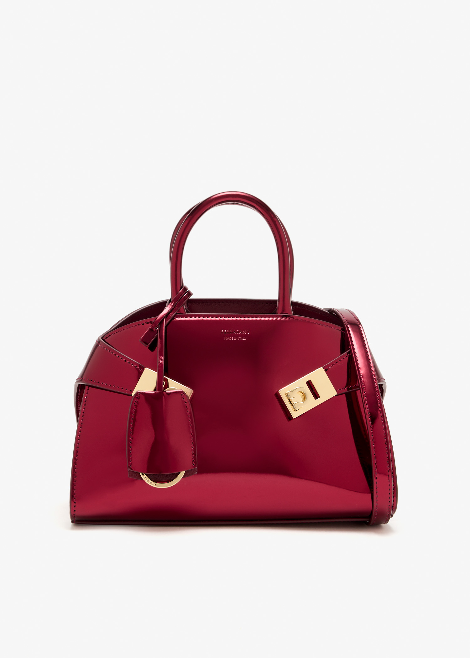 

Mini Hug top-handle bag, Red