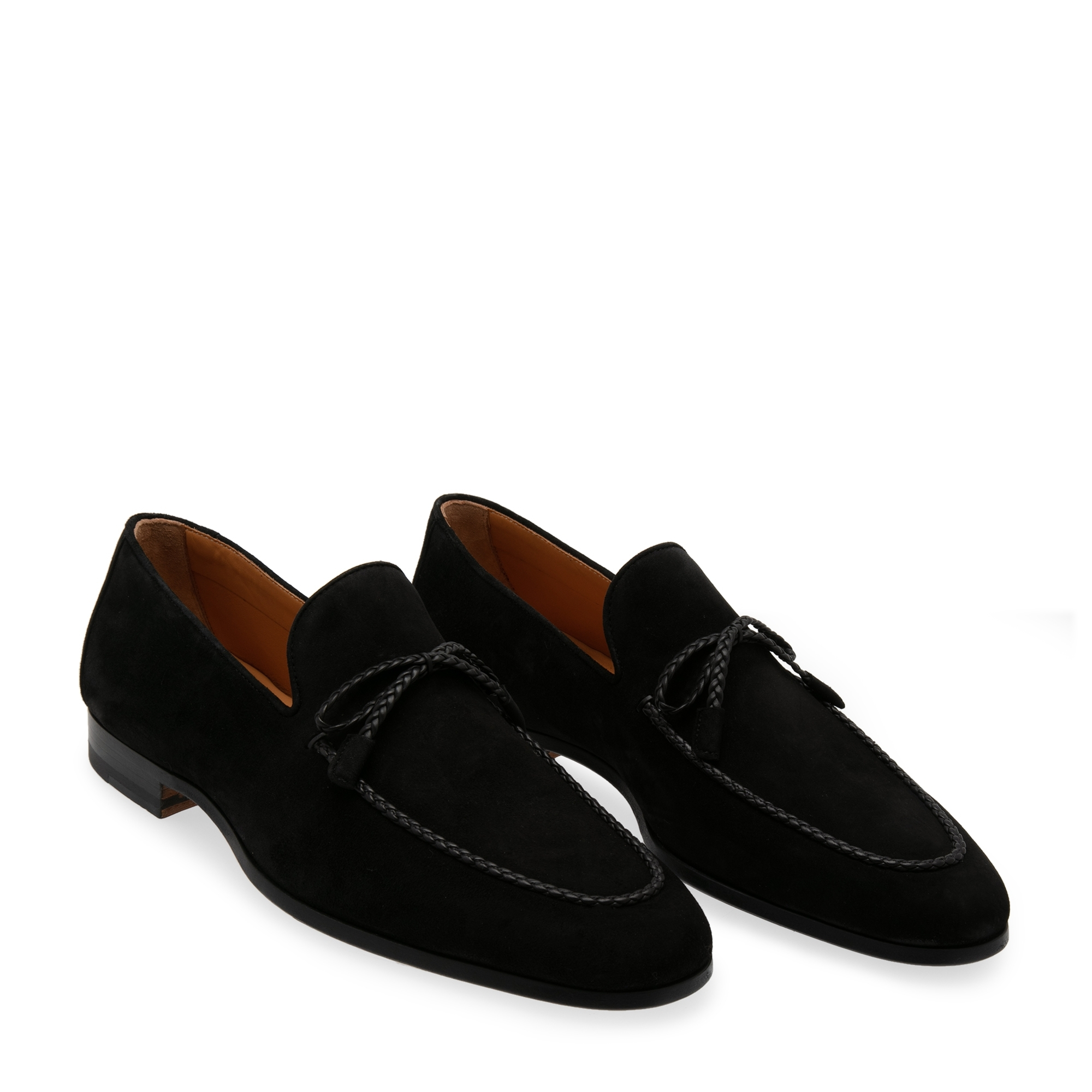 

Round-toe loafers, Black