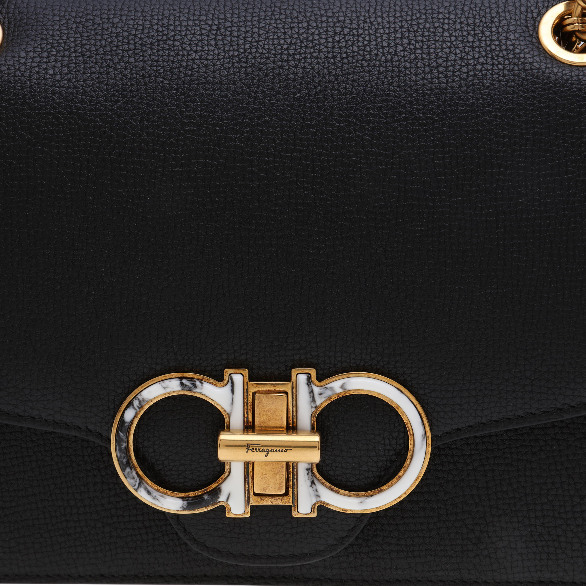 

Gancini crossbody bag, Black