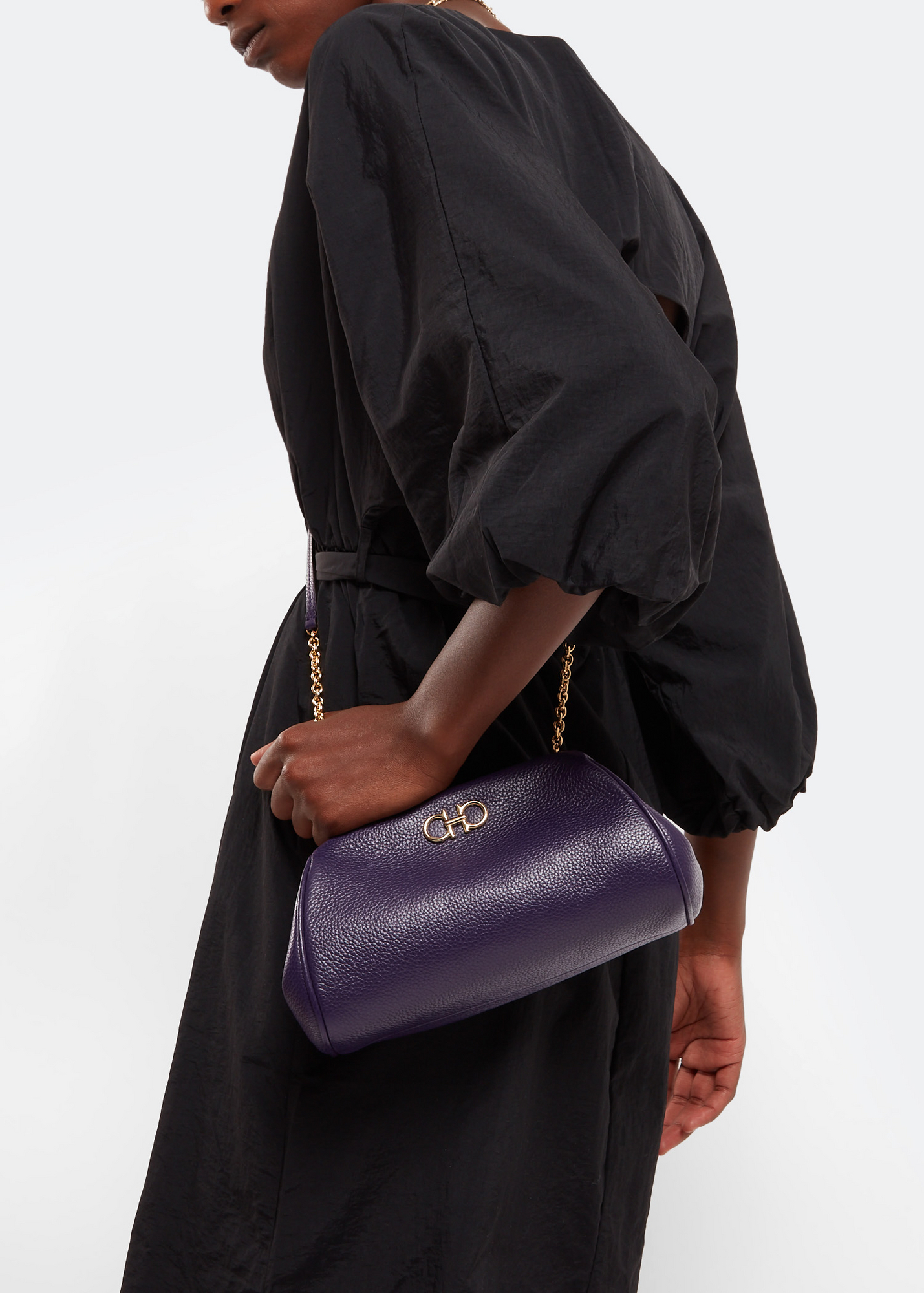 

Gancini mini bag, Purple