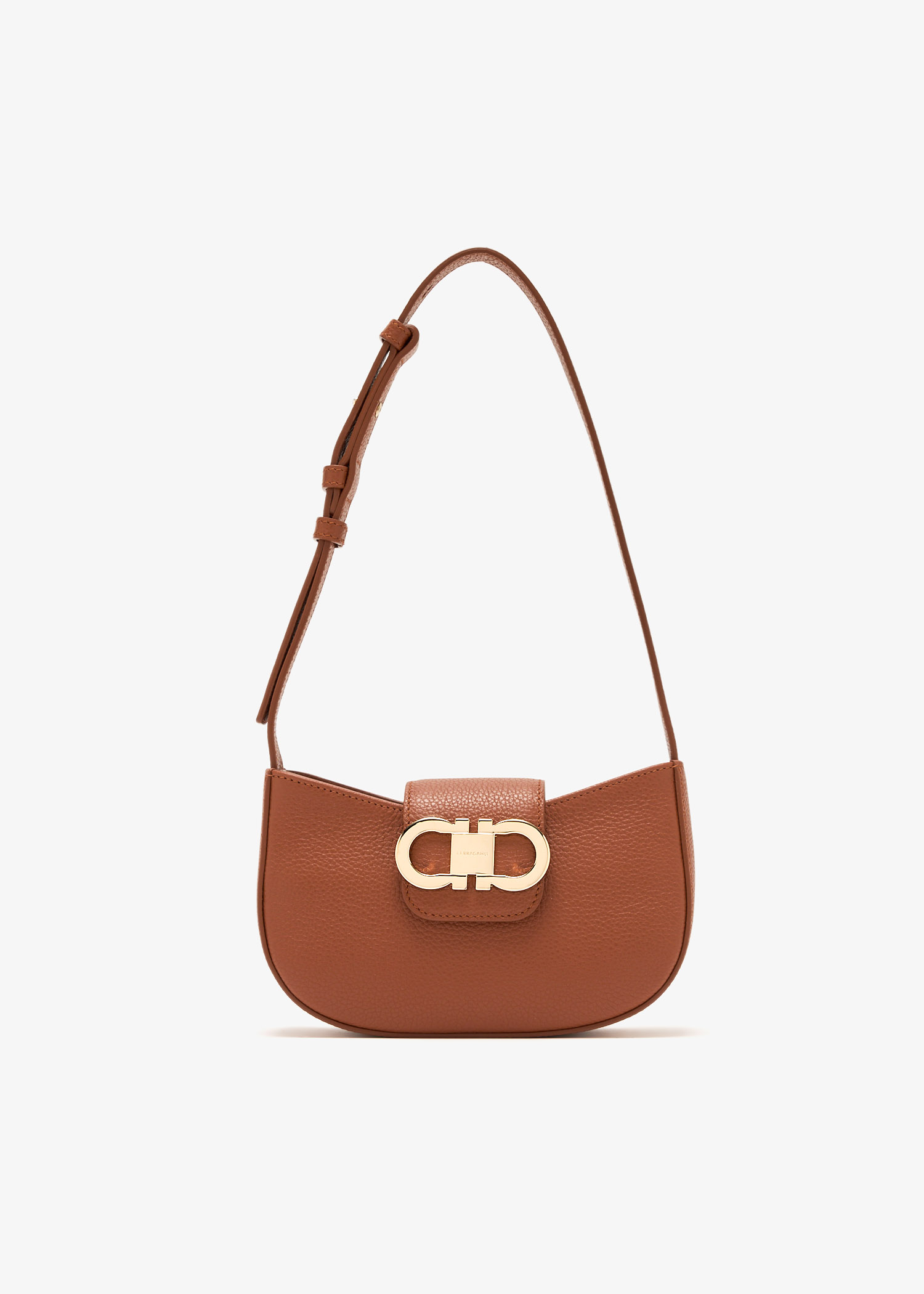 

Double Gancini mini bag, Brown