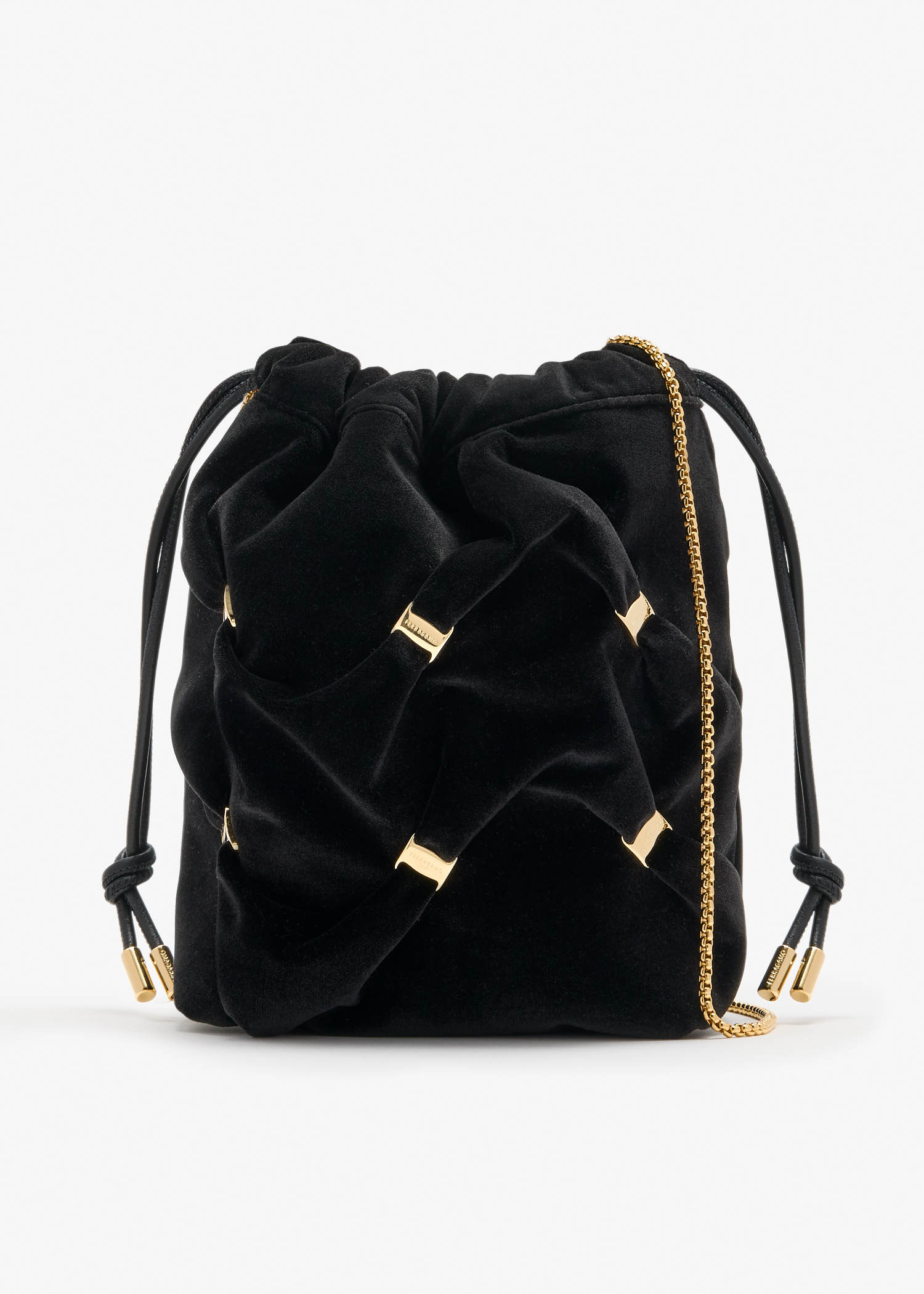 

Vara Loop mini bucket bag, Black