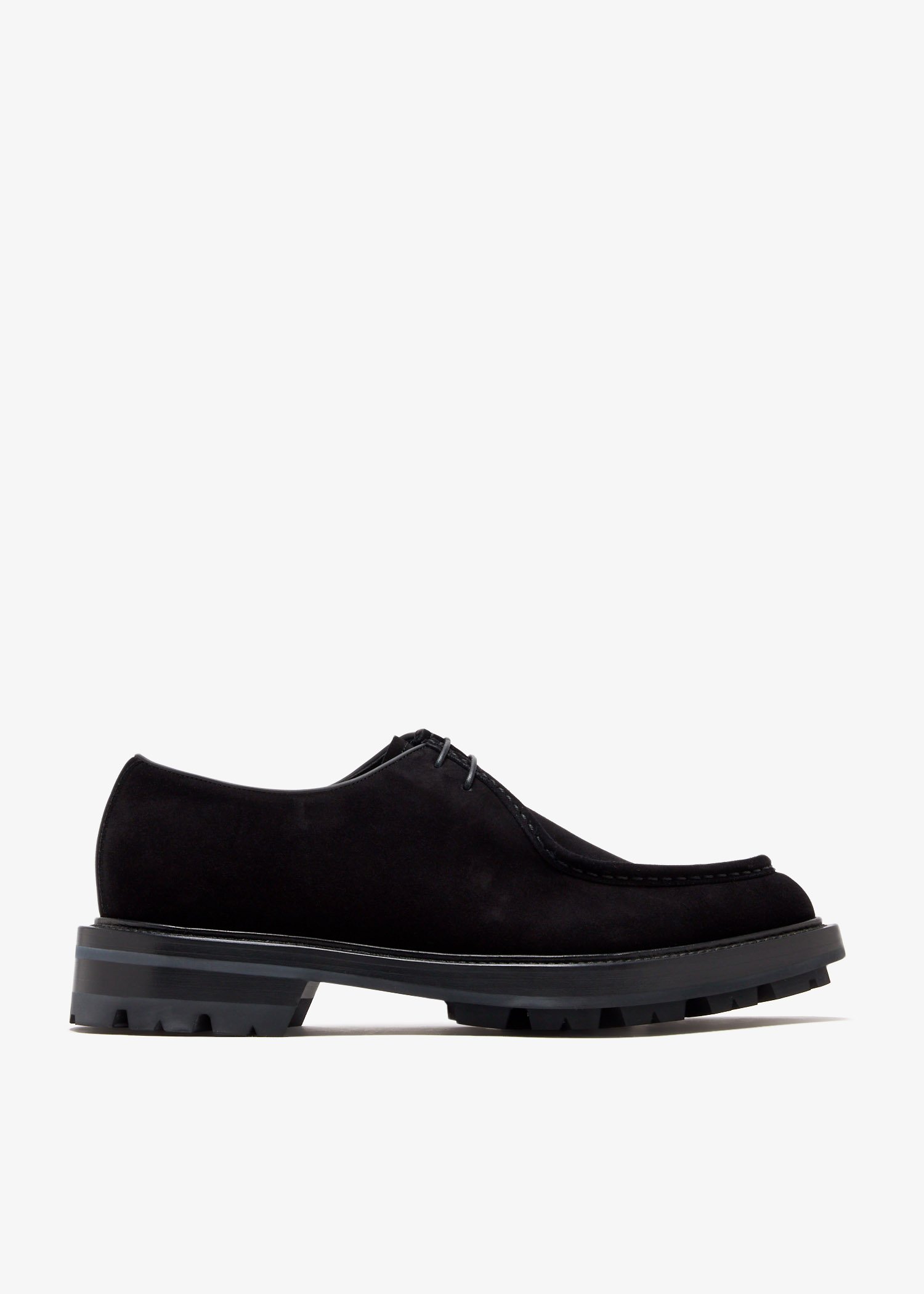 

Suede derby shoes, Black