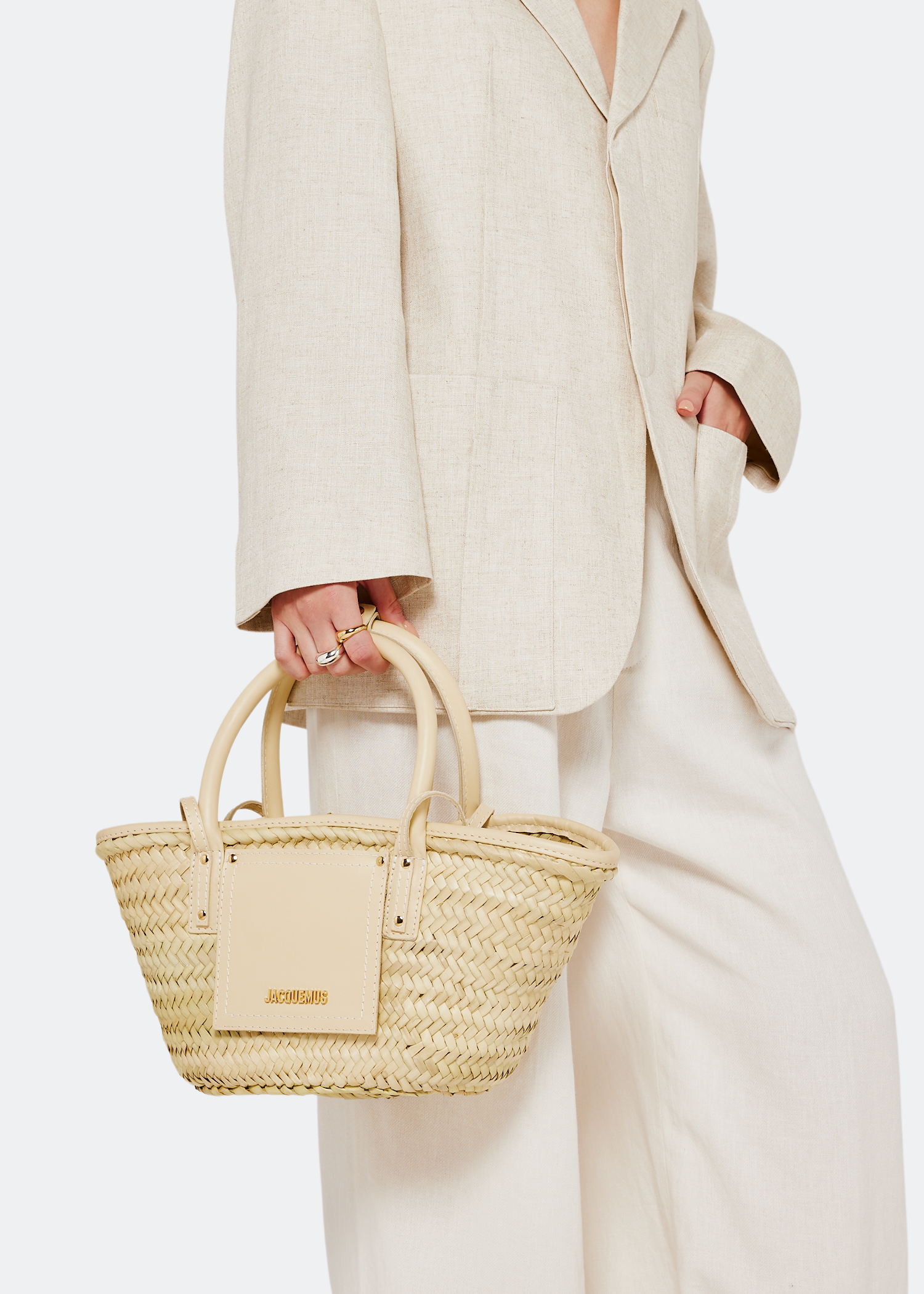 

Le Petit Panier Soli bag, Beige