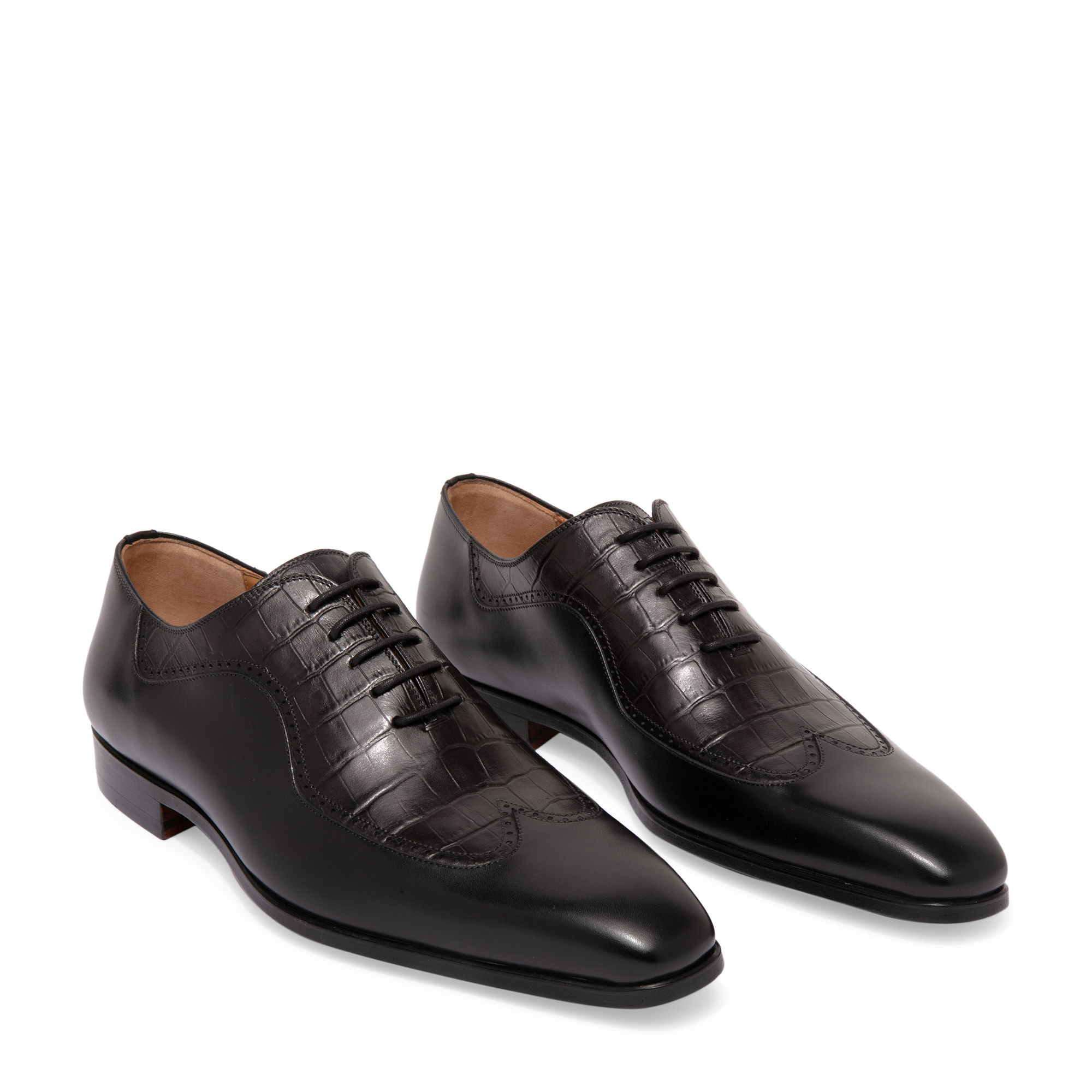 

Leather lace-up shoes, Black