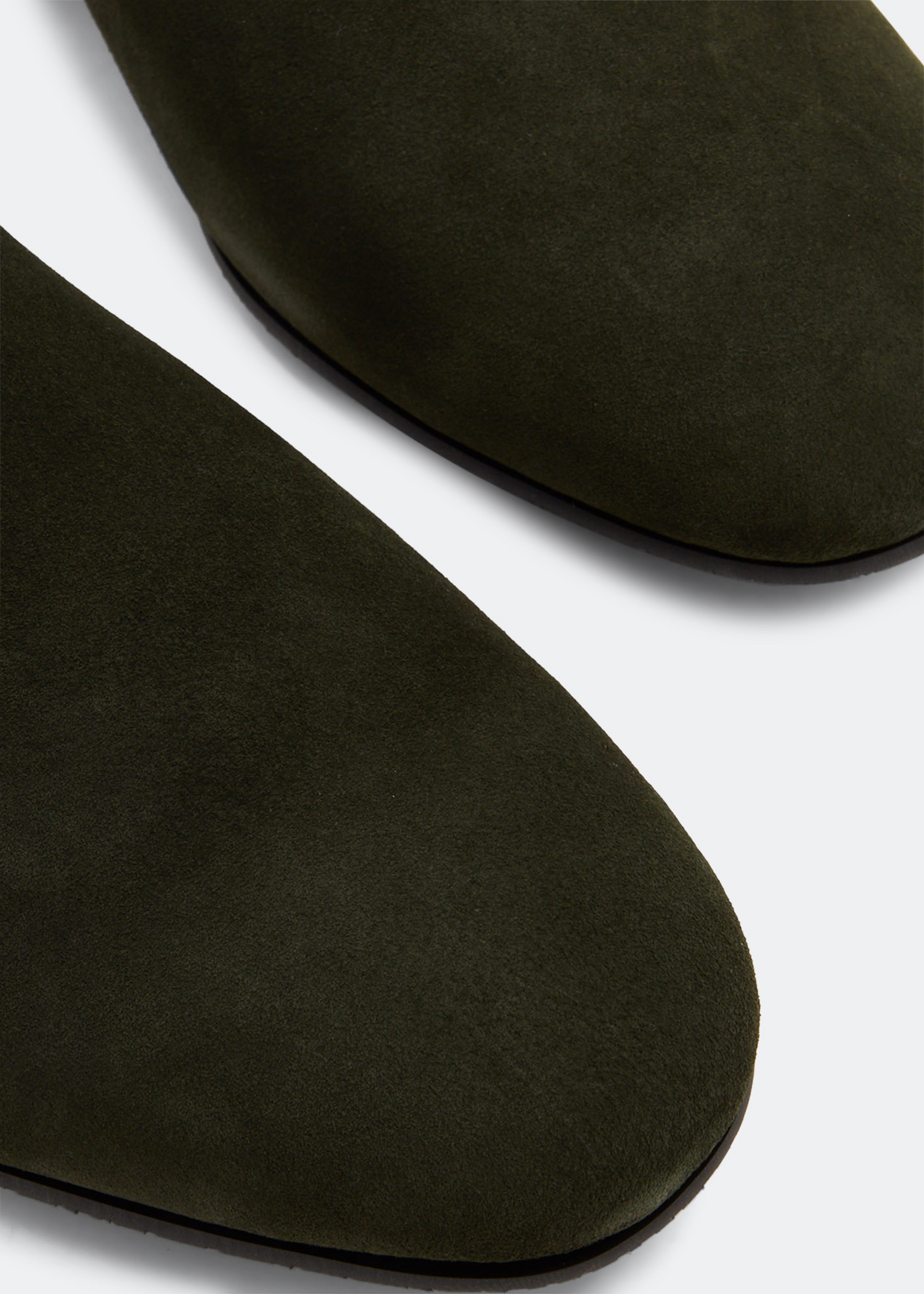 

Suede slippers, Green