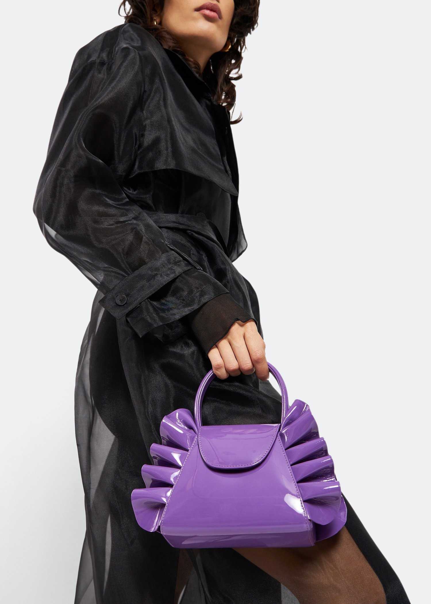 

Franca patent purse, Purple