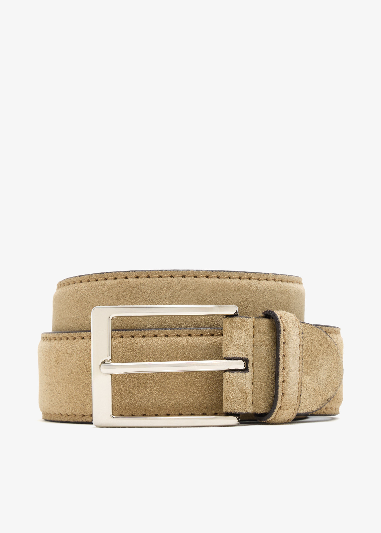 

Suede belt, Beige