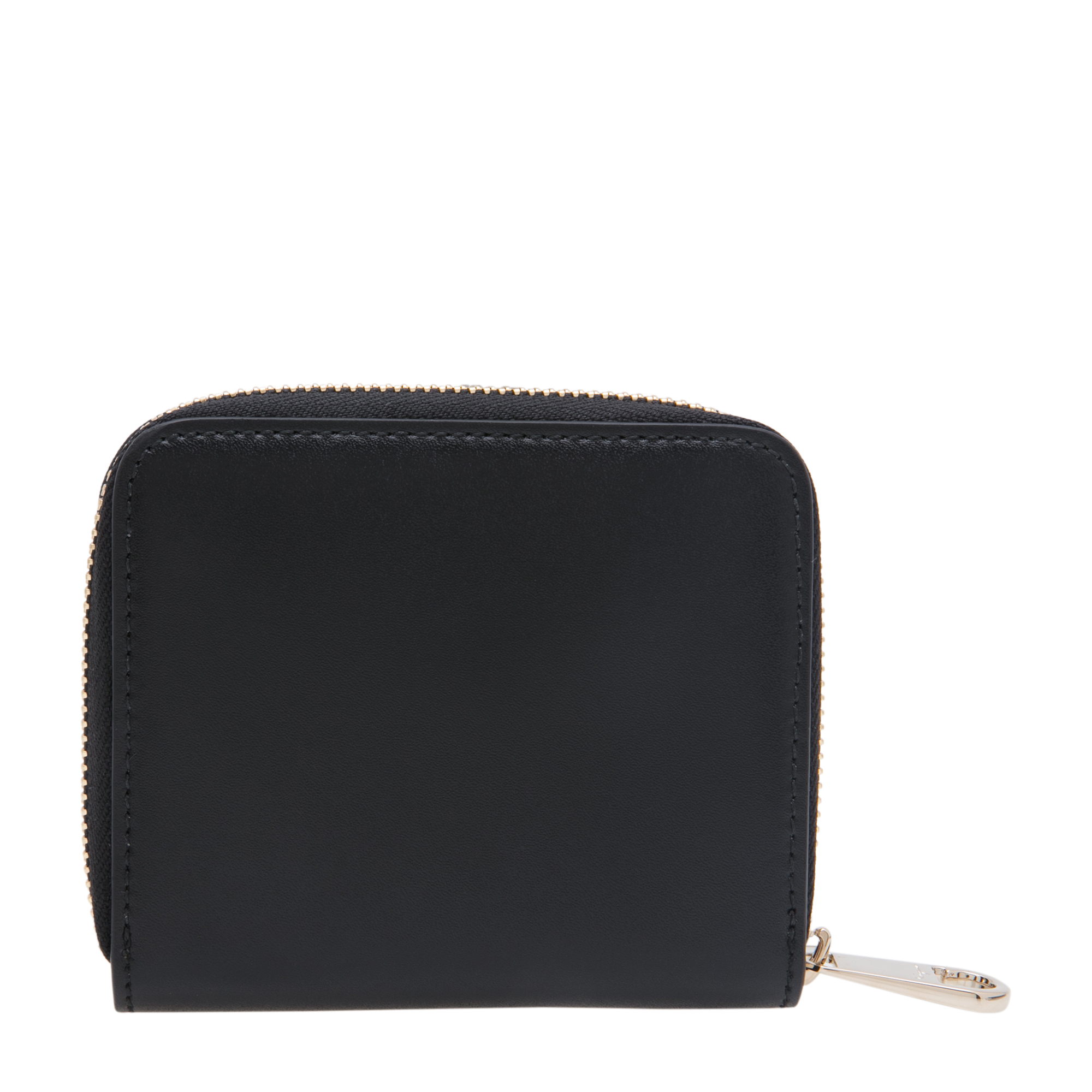 

Small Gancini zip-around wallet, Black