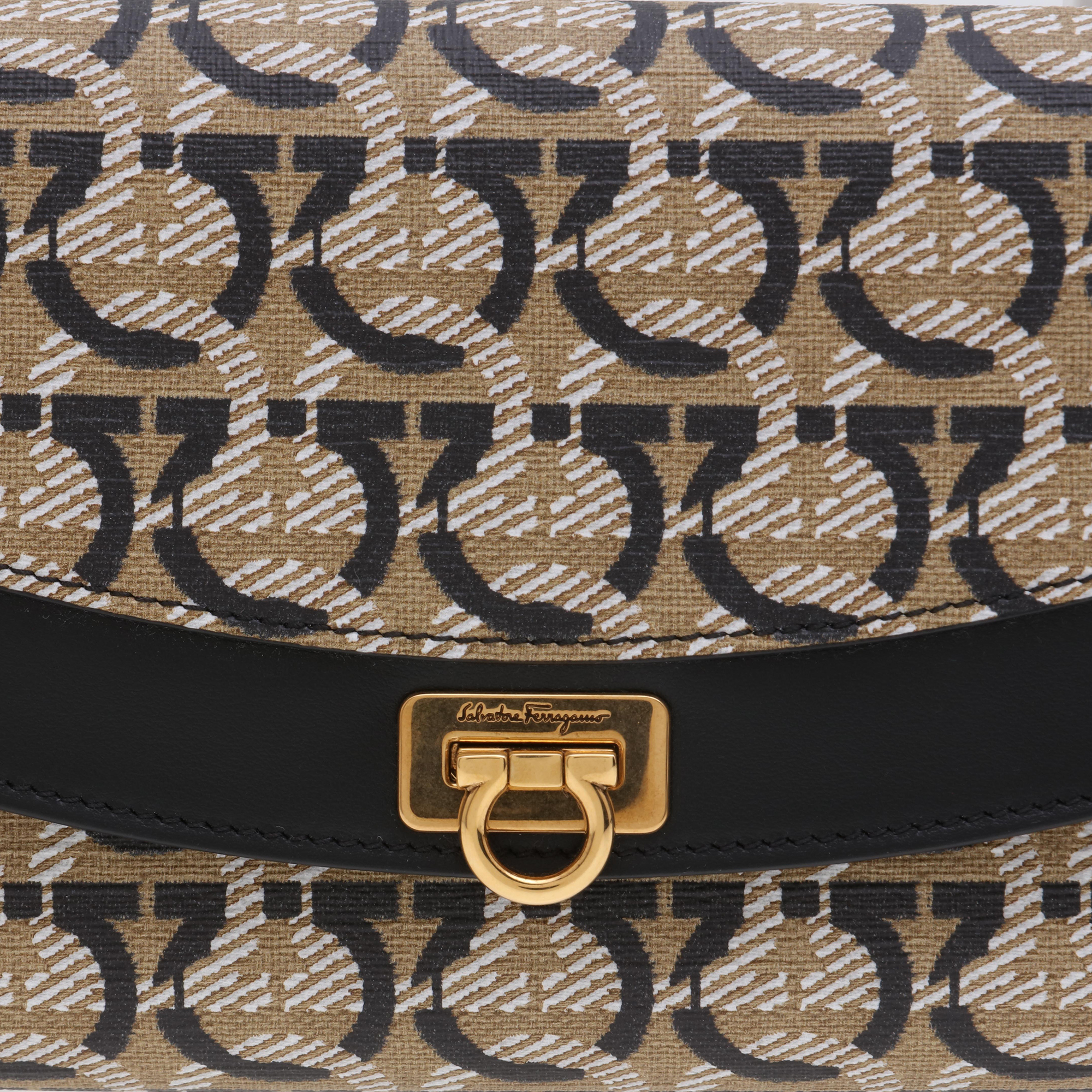 Gancini mini bag, Prints