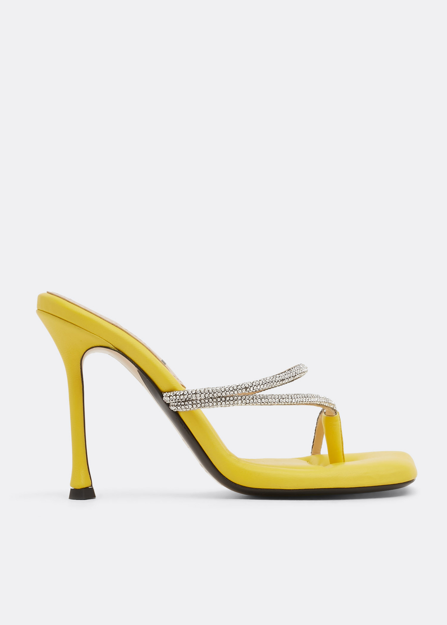 

Crystal-embellished sandals, Yellow