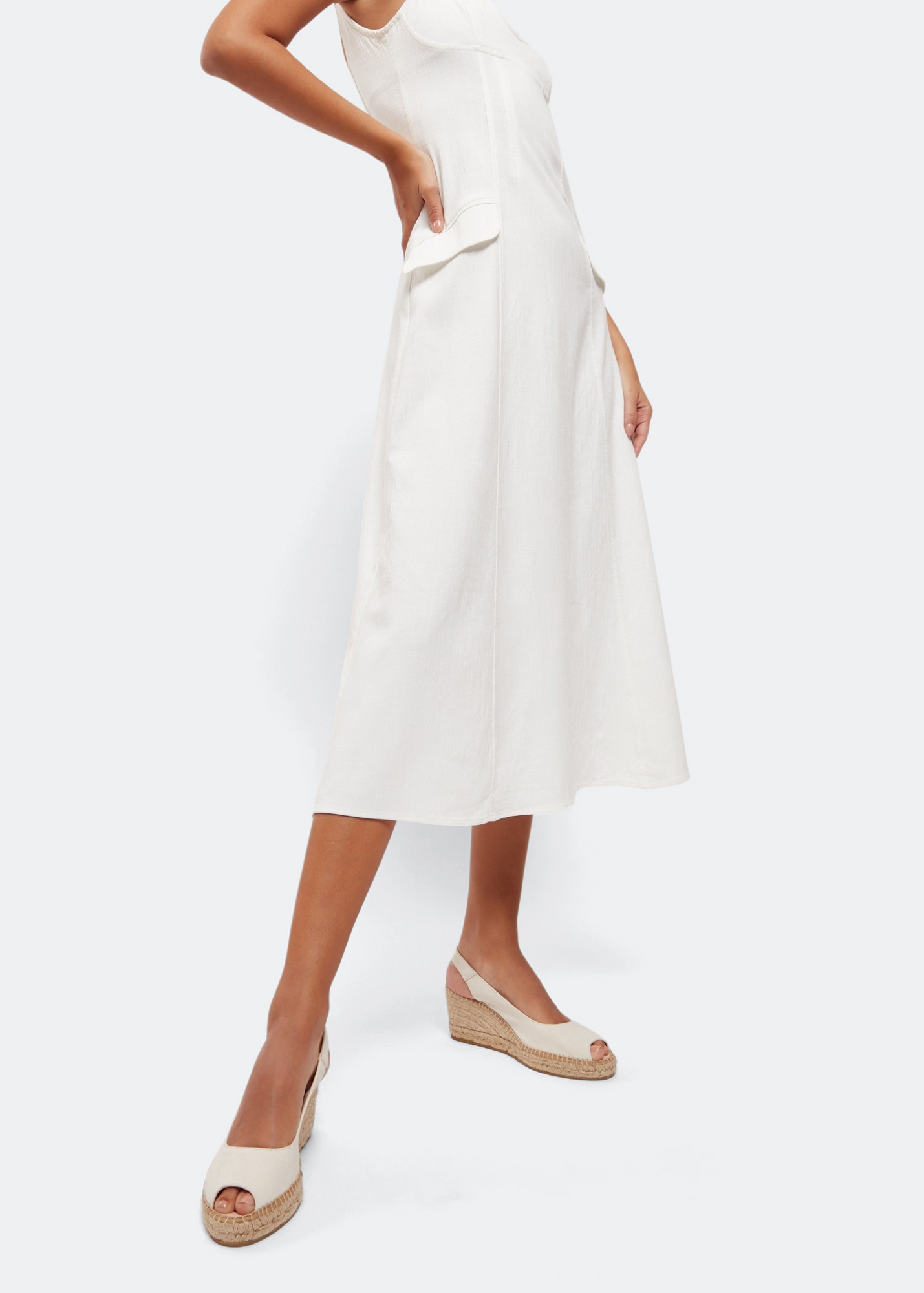 

Thanos wedge espadrilles, White