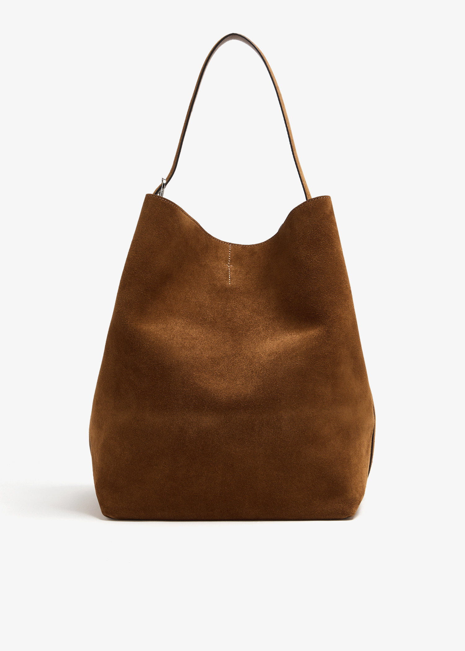 

Belted tote bag, Brown