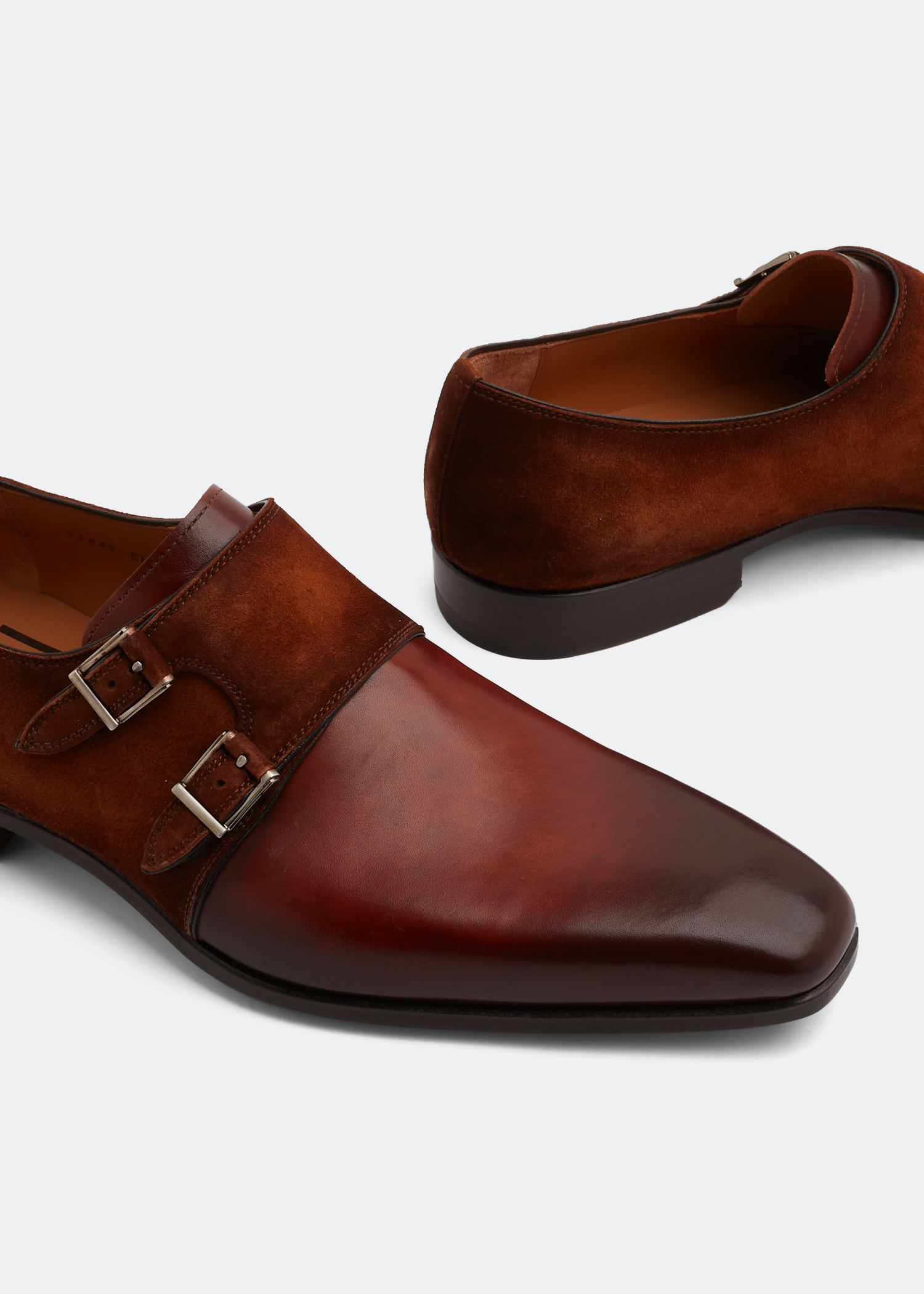 

Remo monk strap shoes, Brown