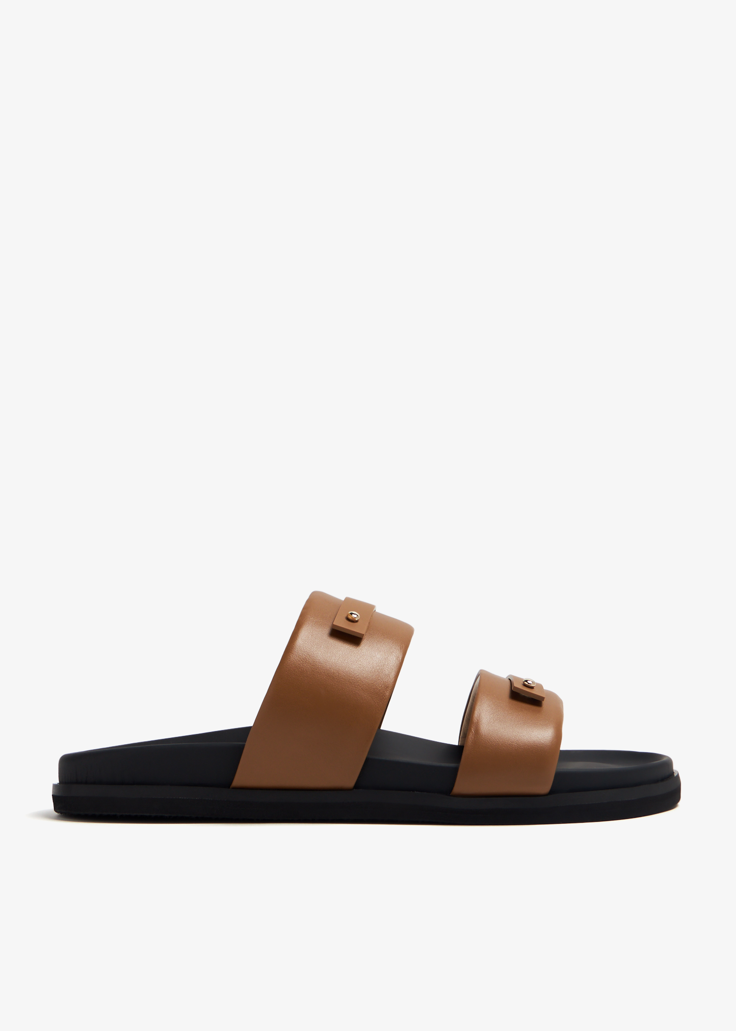 

Nous slide sandals, Brown