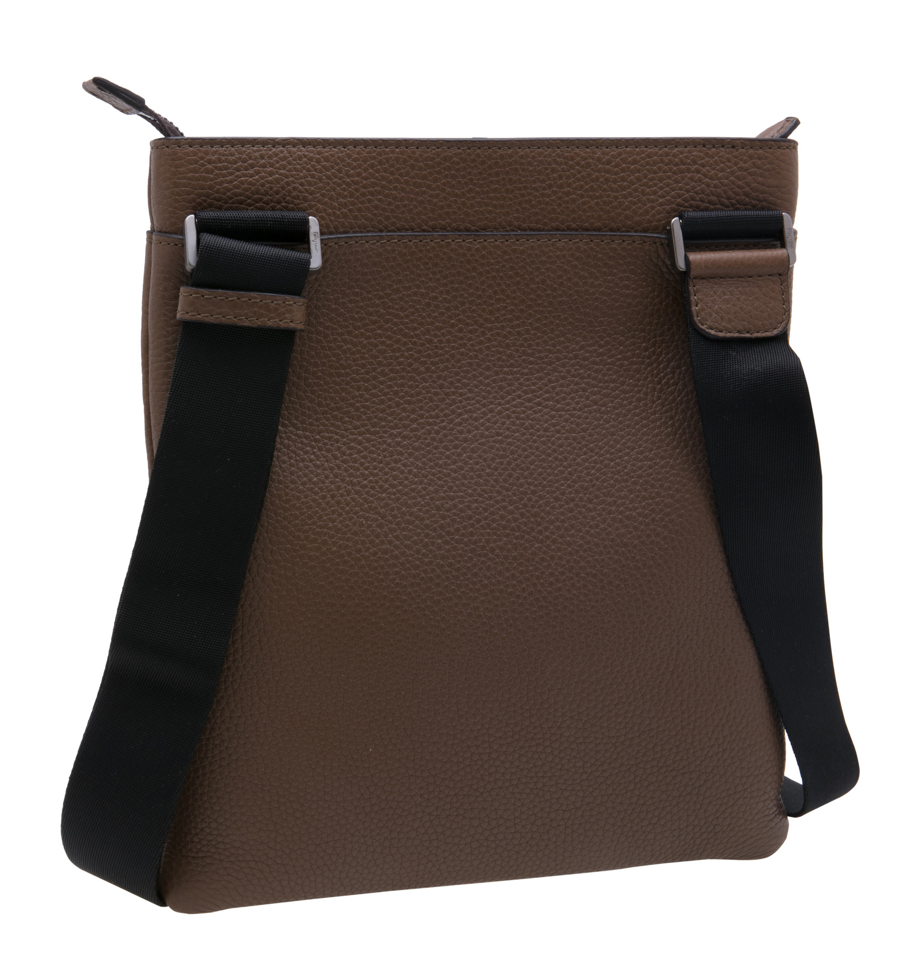 

Leather cross-body bag, Brown