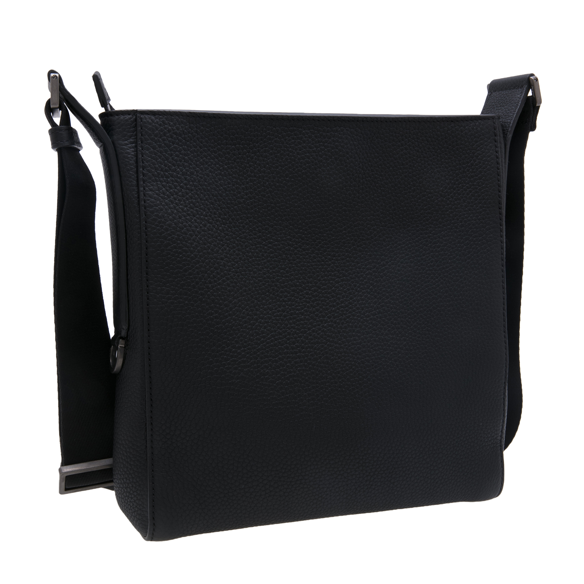 

Leather cross-body bag, Black