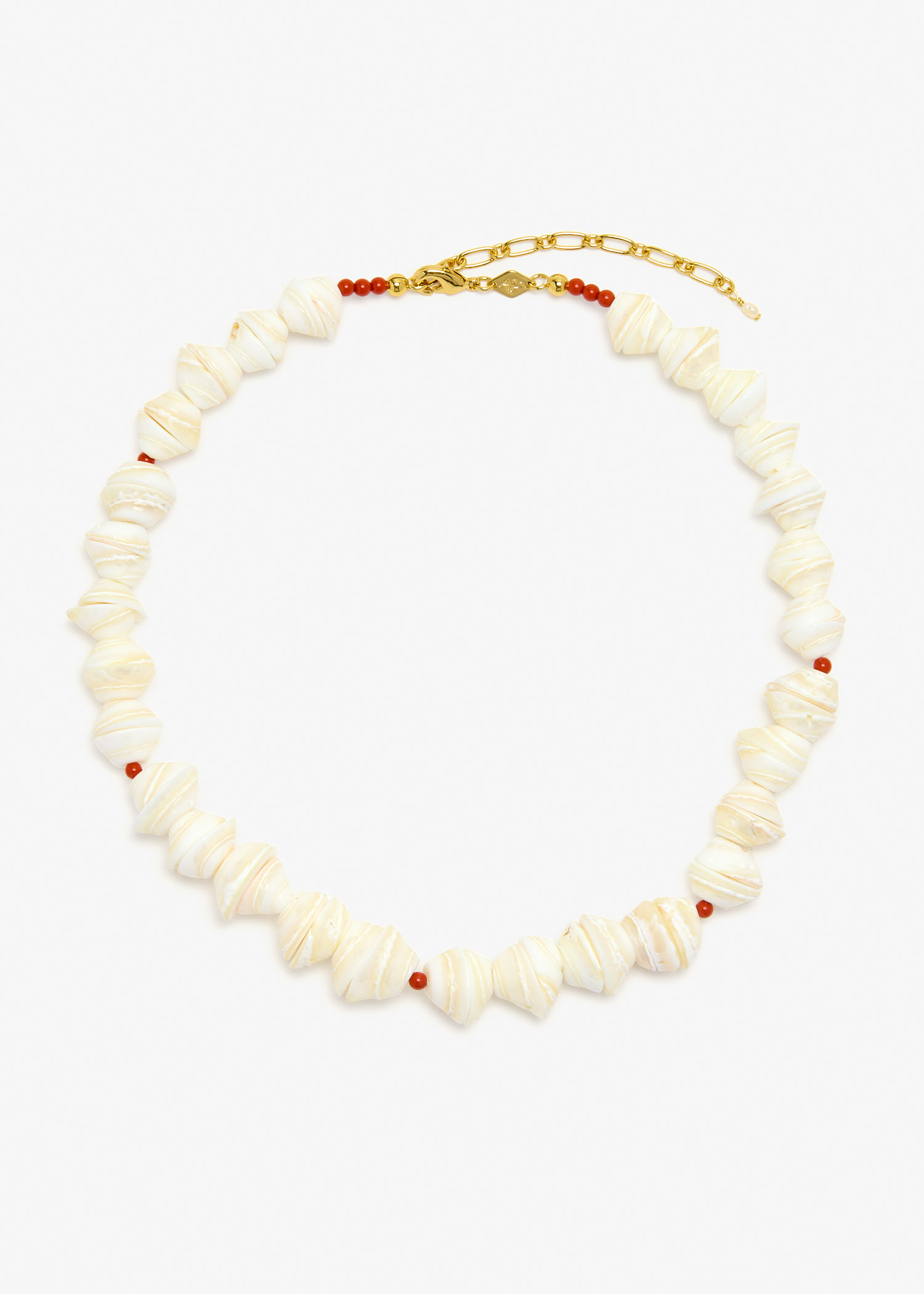 

Seashell Smile necklace, White