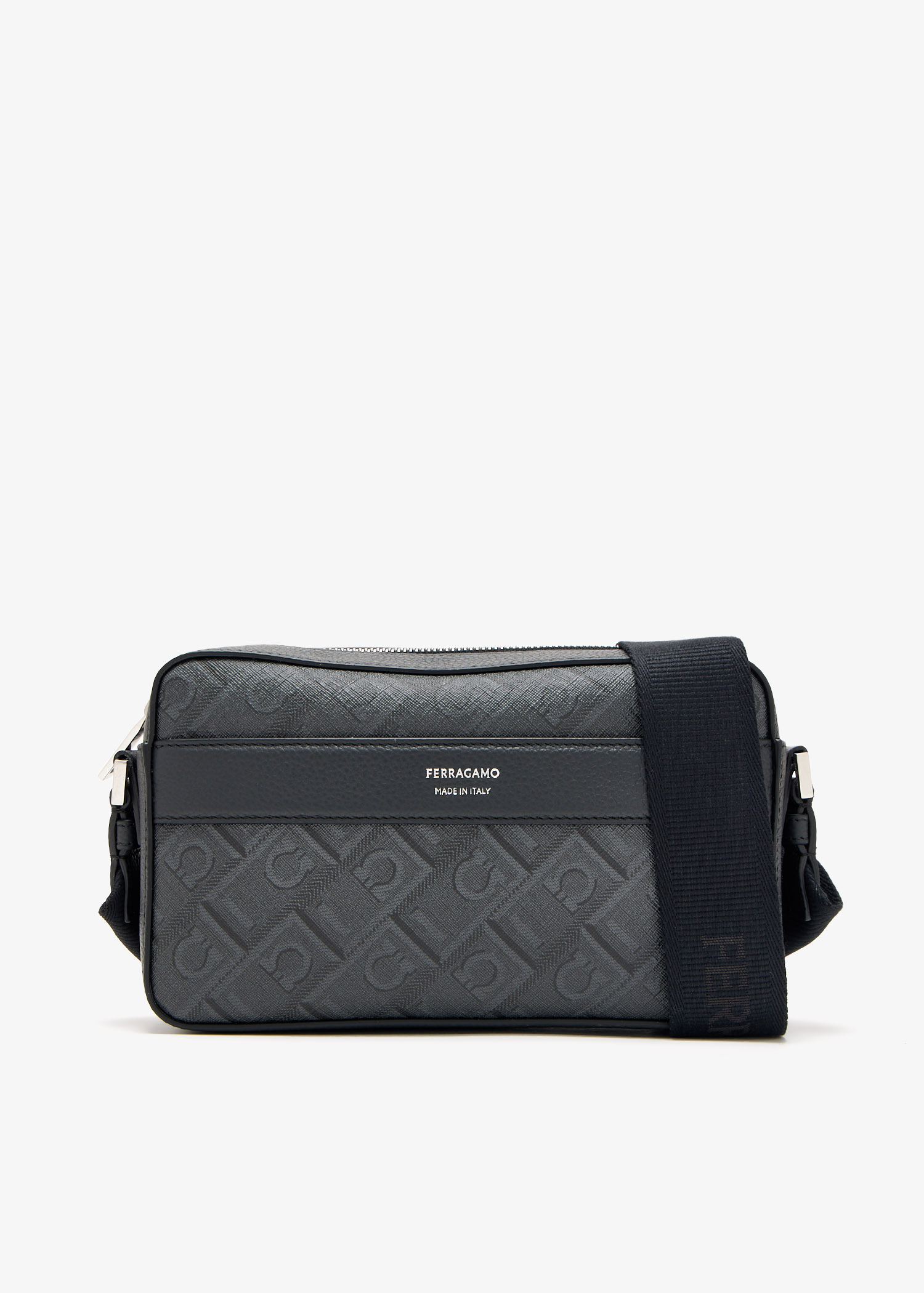 

Gancini crossbody bag, Grey