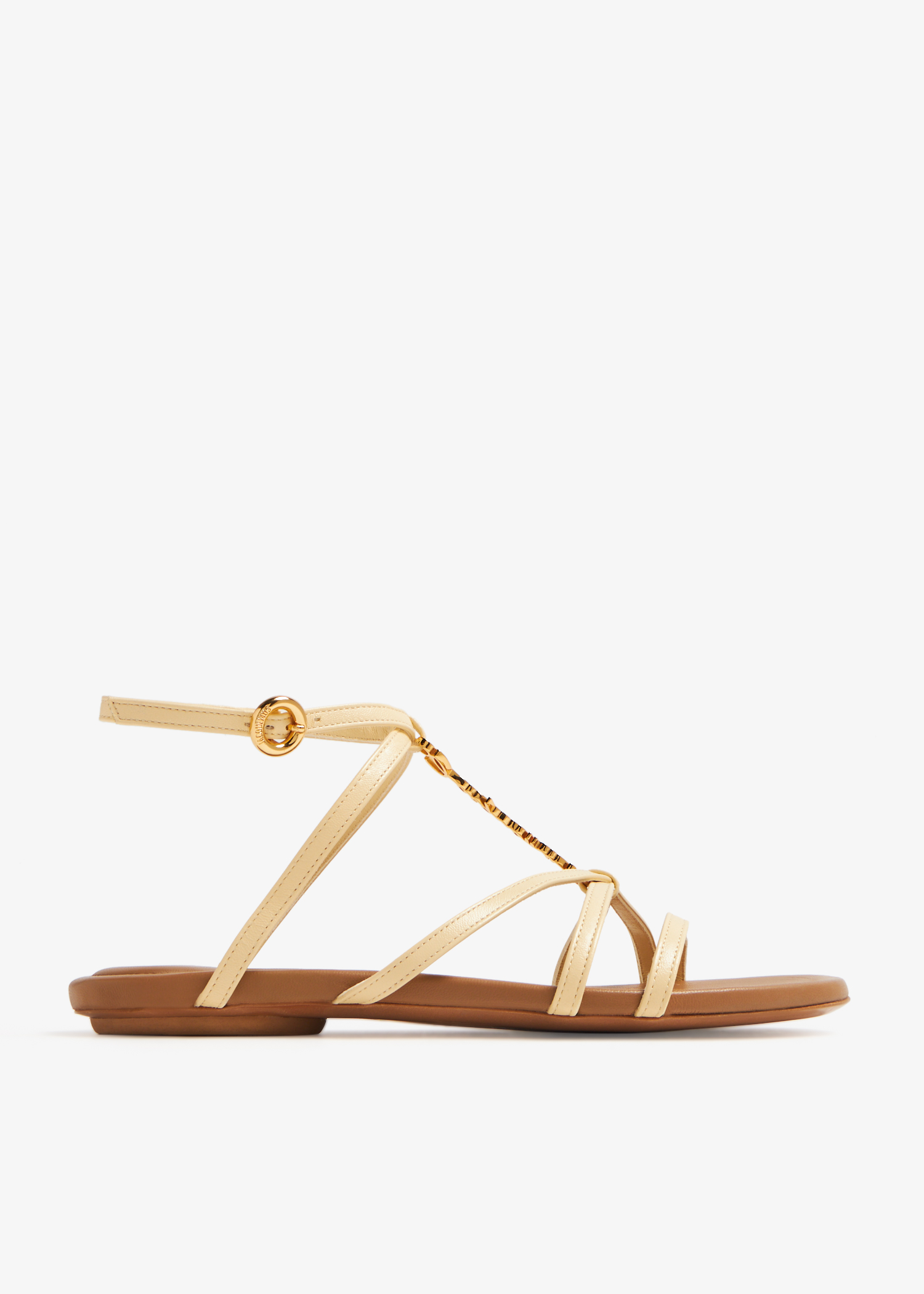 

Les Sandales Pralu plates sandals, Beige