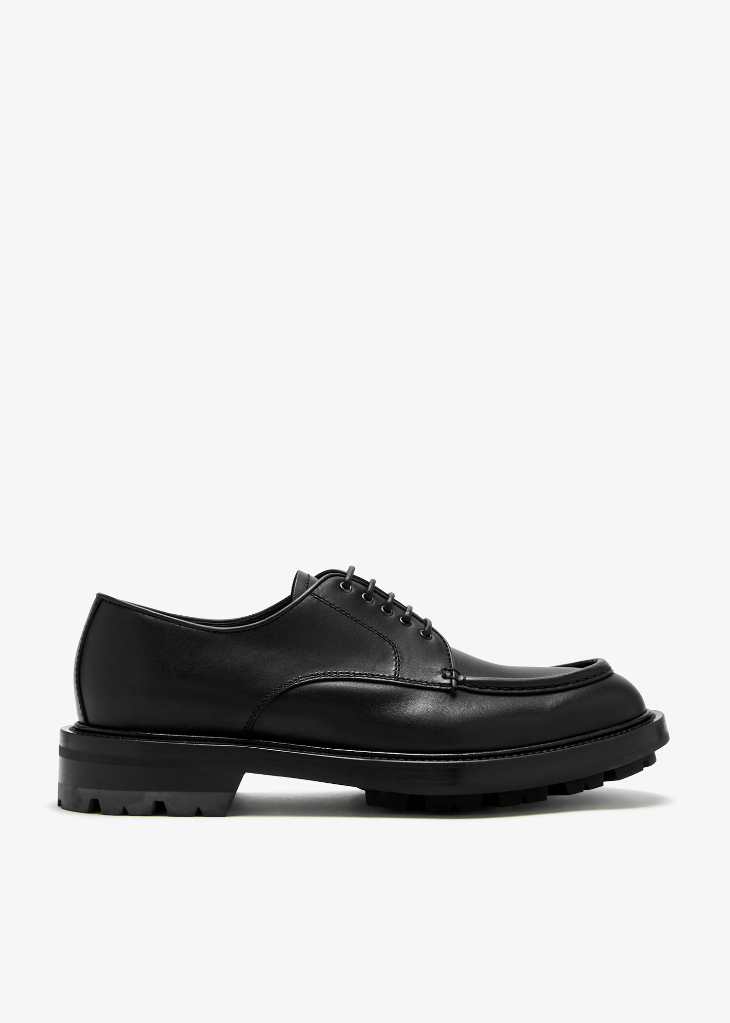 

Leather derby shoes, Black