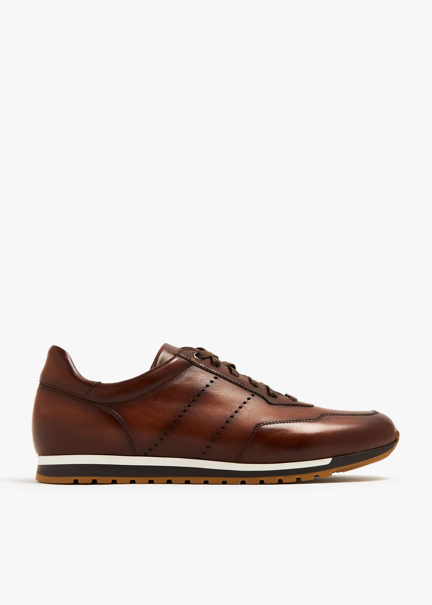 

Leather sneakers, Brown