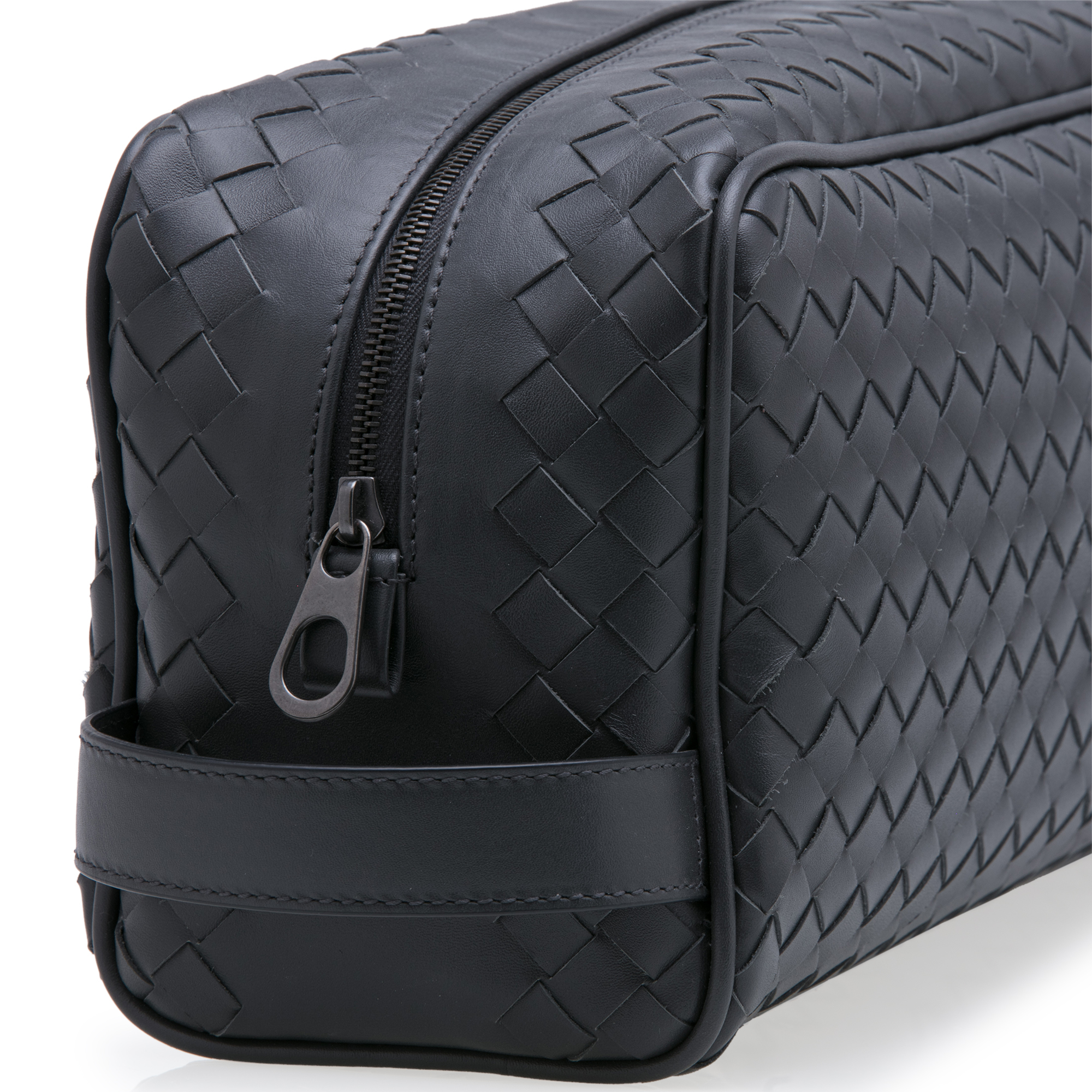 

Intrecciato wash bag, Grey