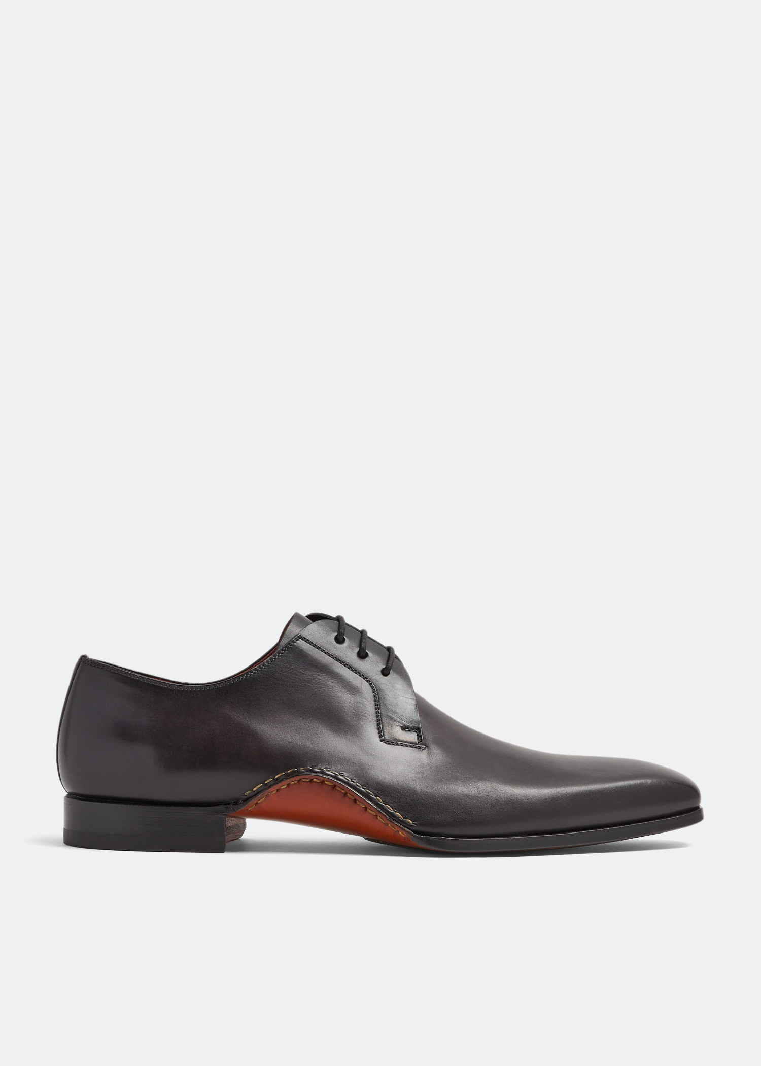 

Leather Derby shoes, Black