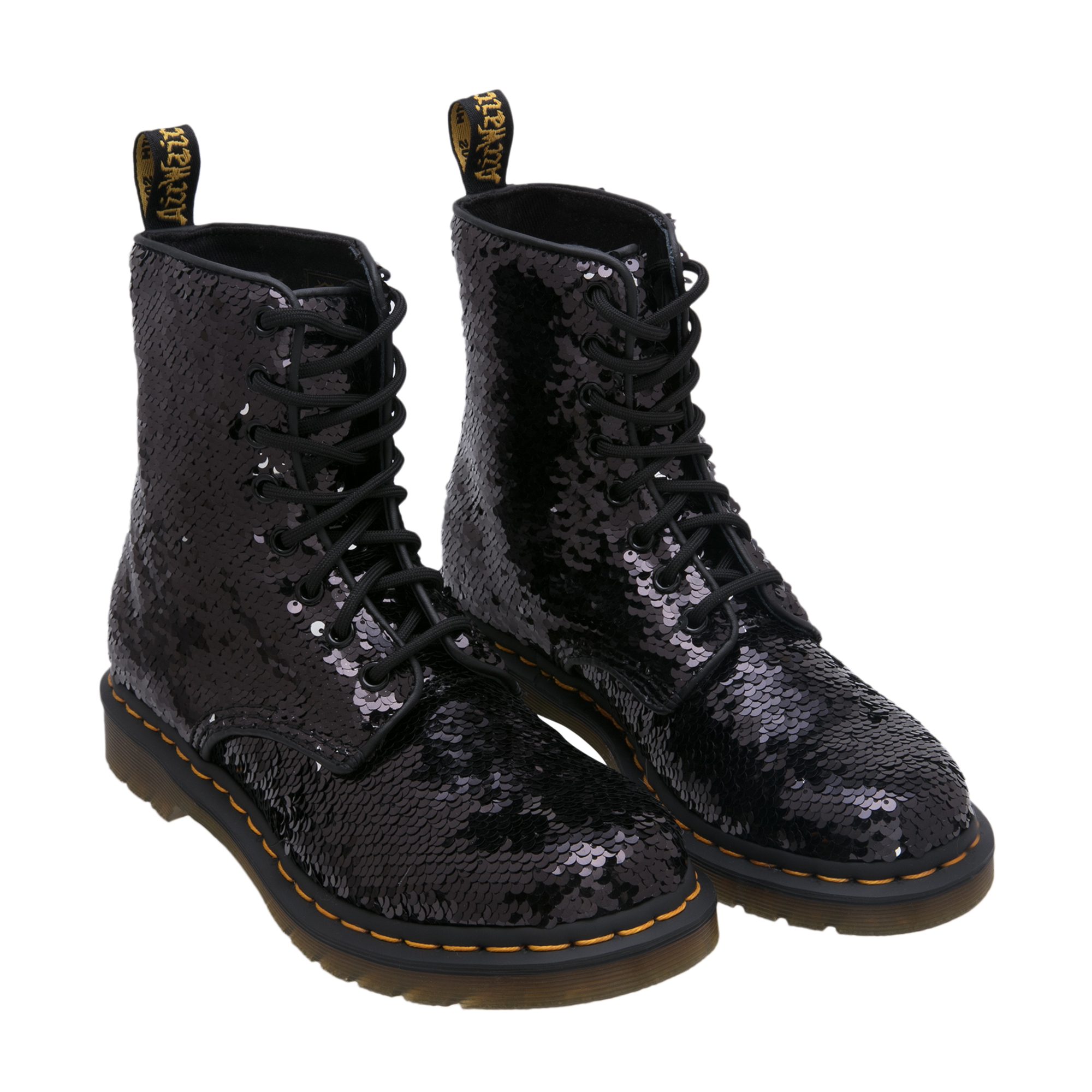 

1460 sequin boots, Black