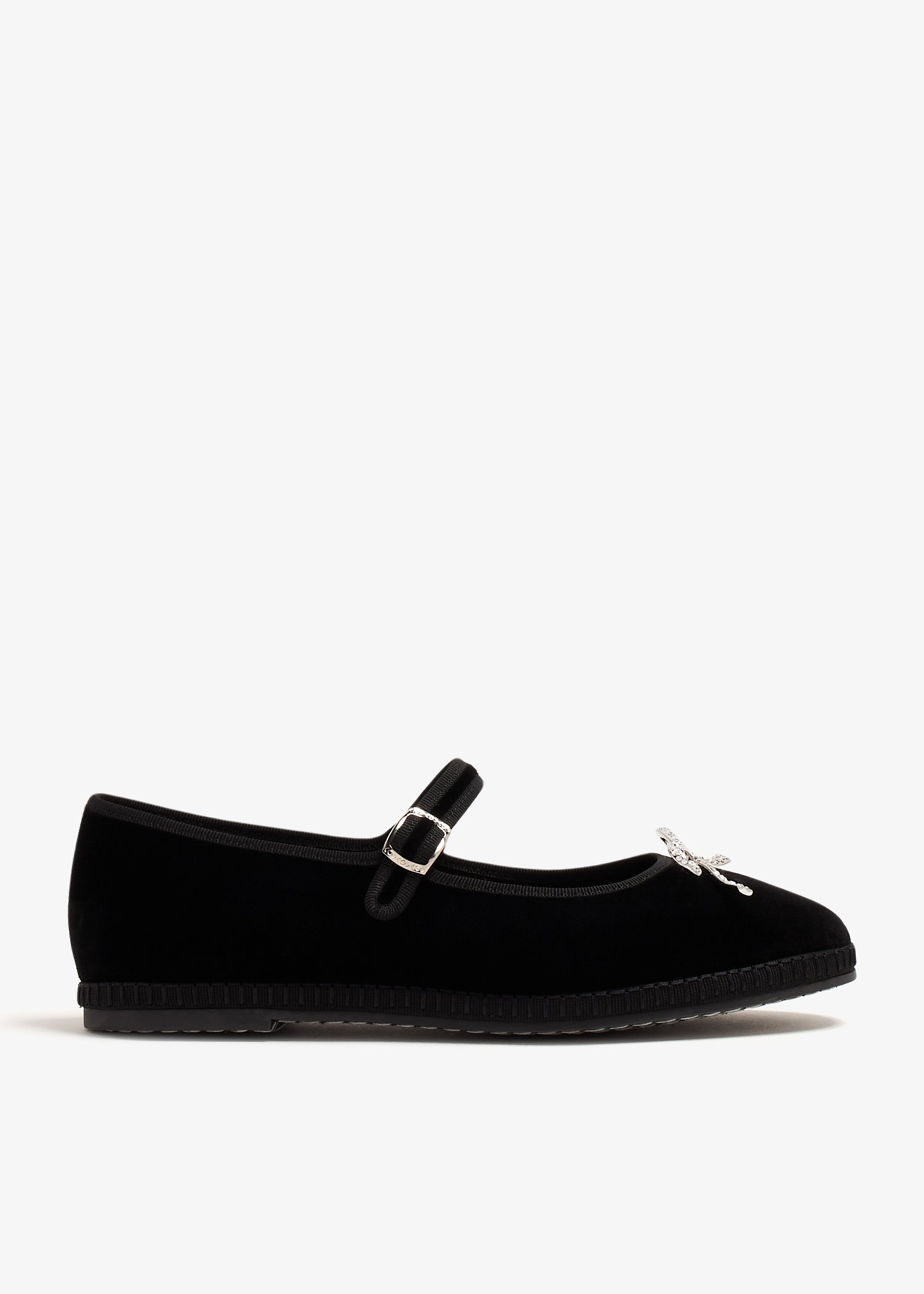 

Diamond Ribbon ballerinas, Black