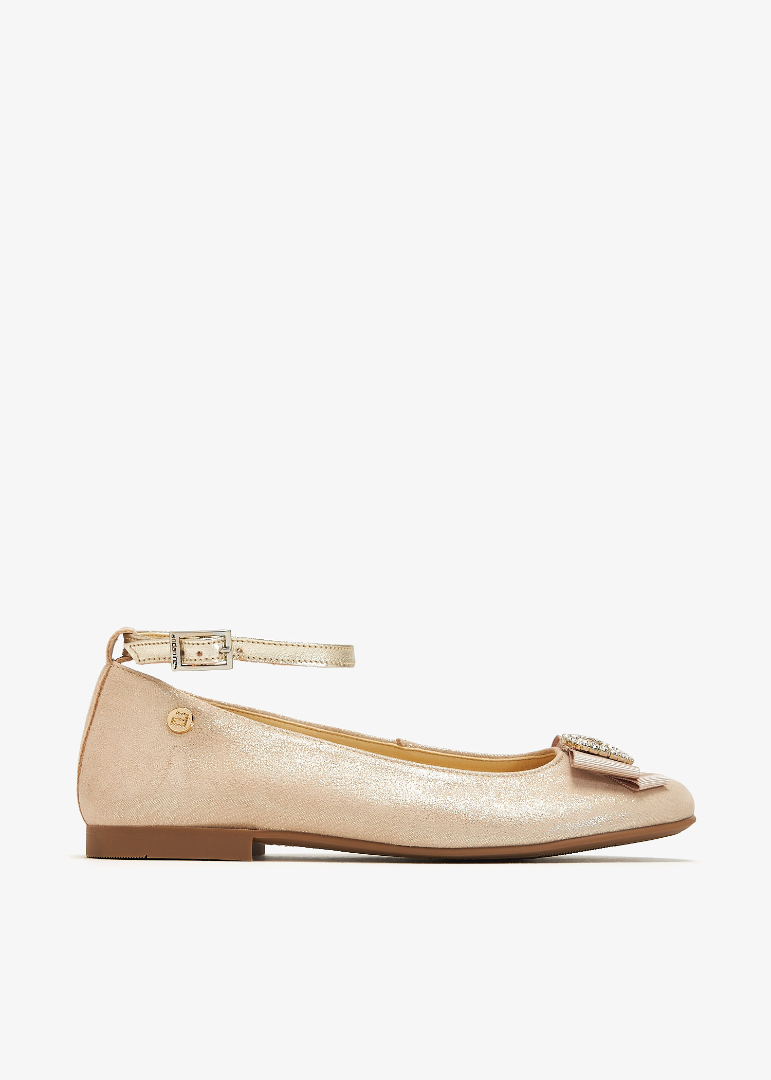 

Bow Mary Jane ballerinas, Gold