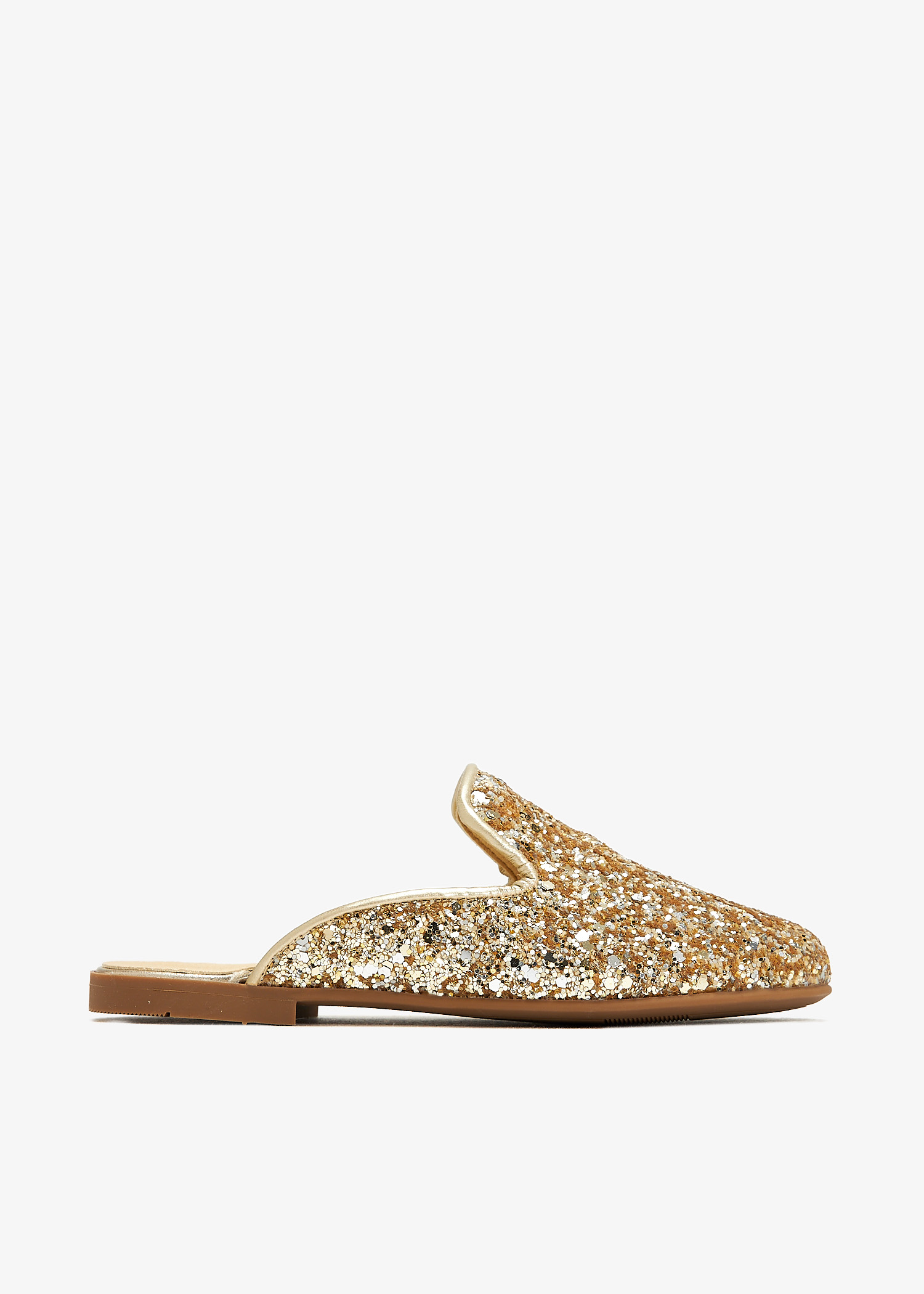 

Sparkly slippers, Gold
