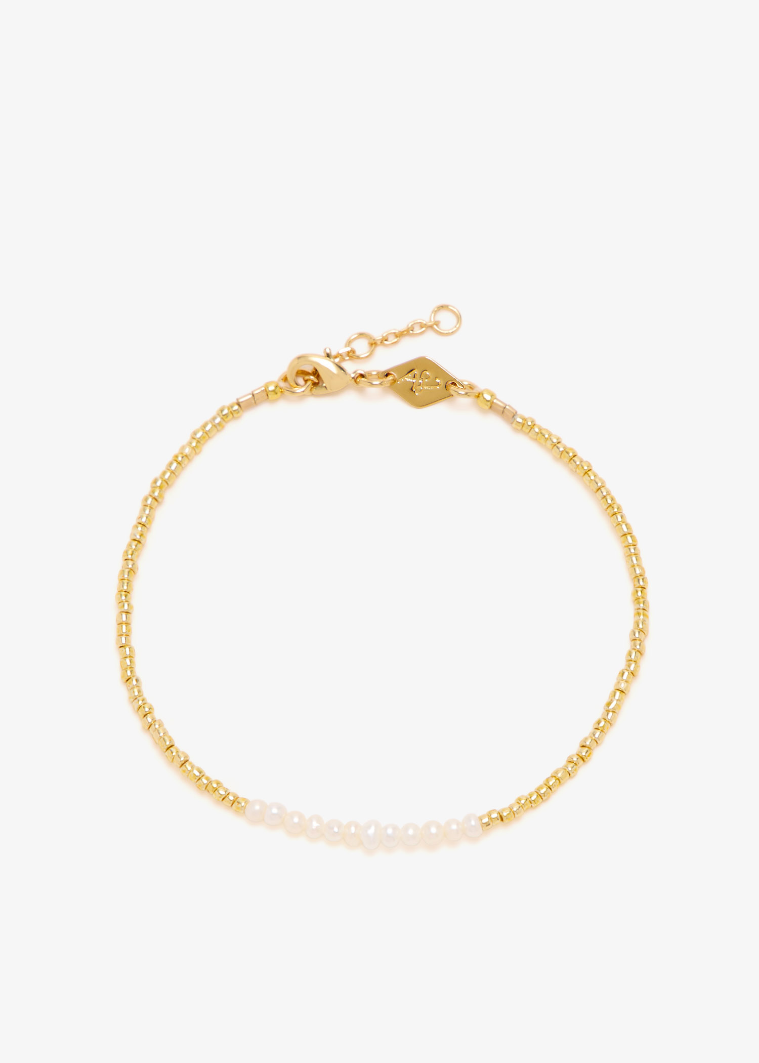 

Slim Pearly bracelet, Gold