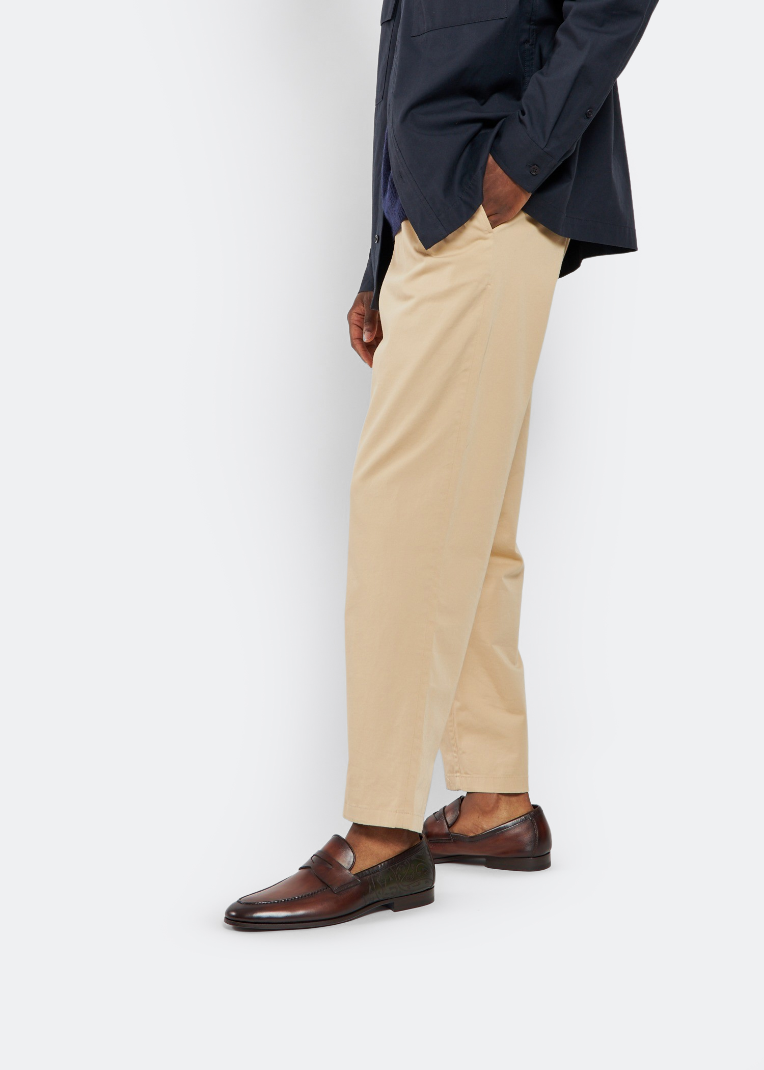

x Level Shoes leather loafers, Brown