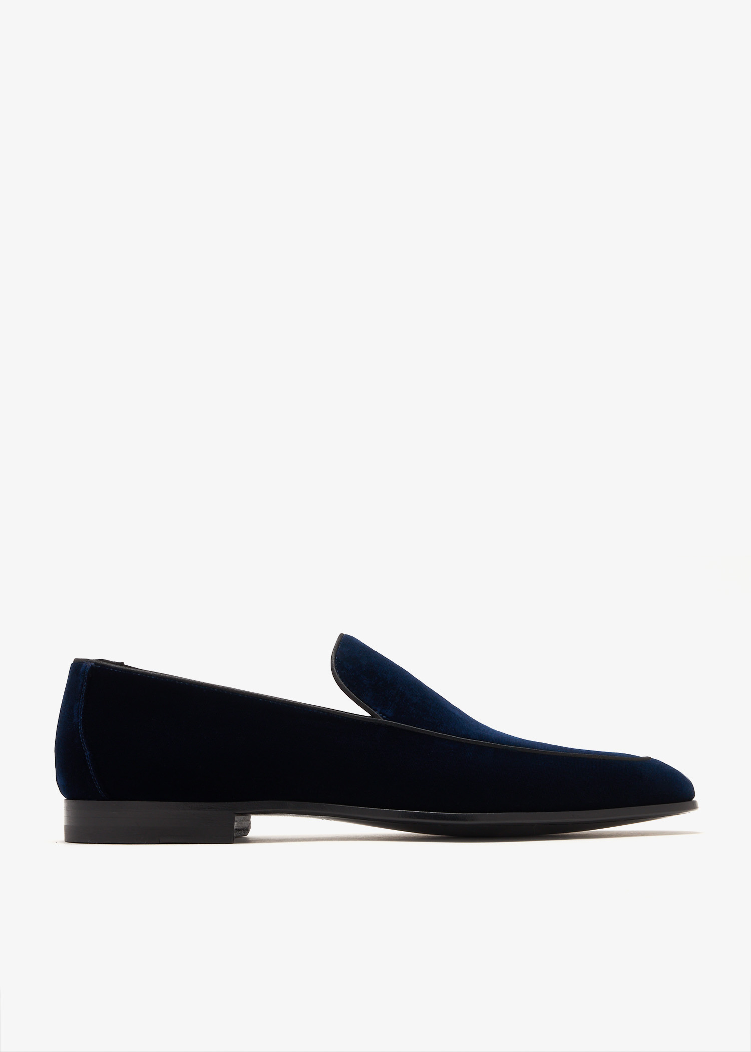 

Velvet loafers, Navy