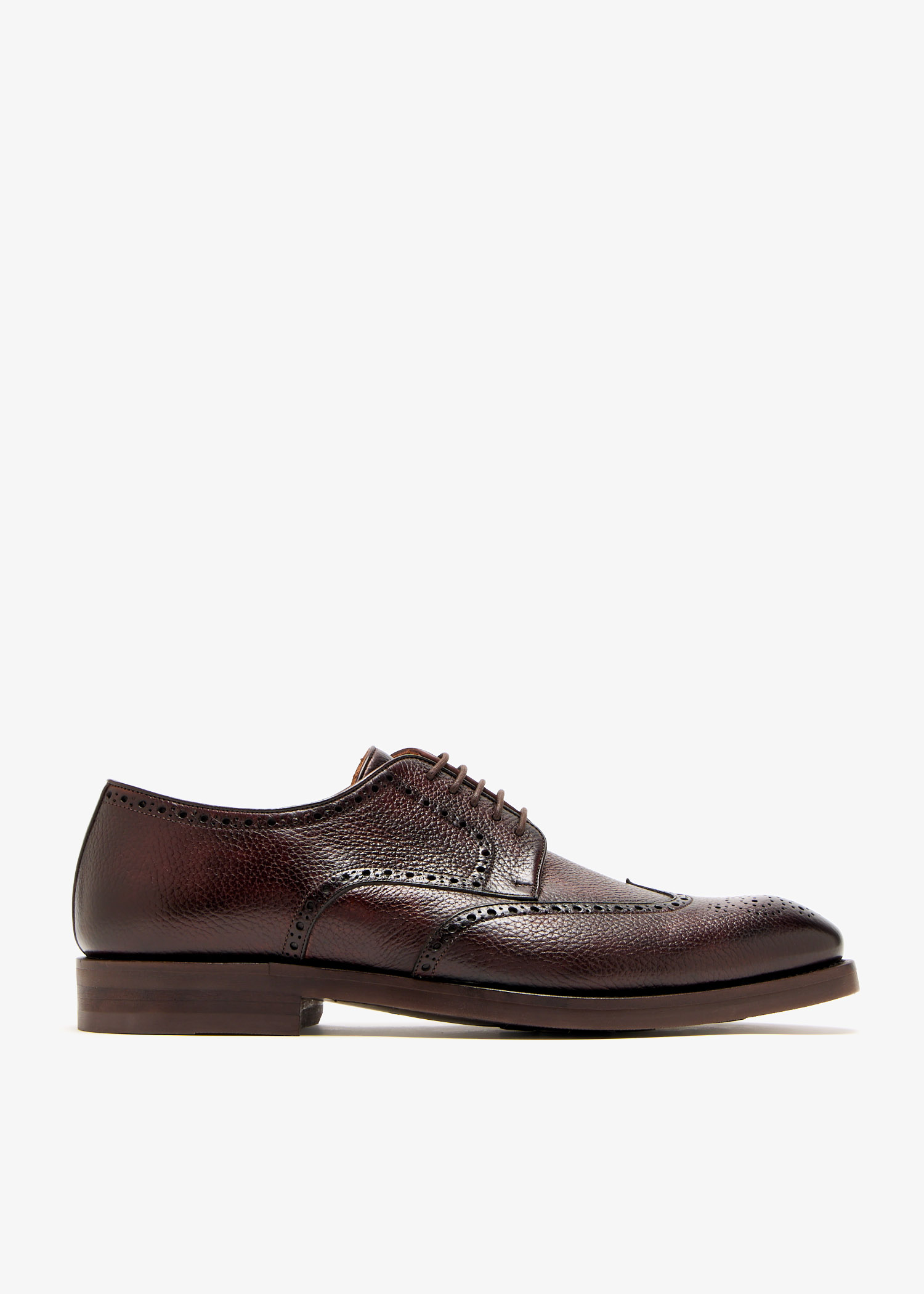 

Leather Derby shoes, Brown