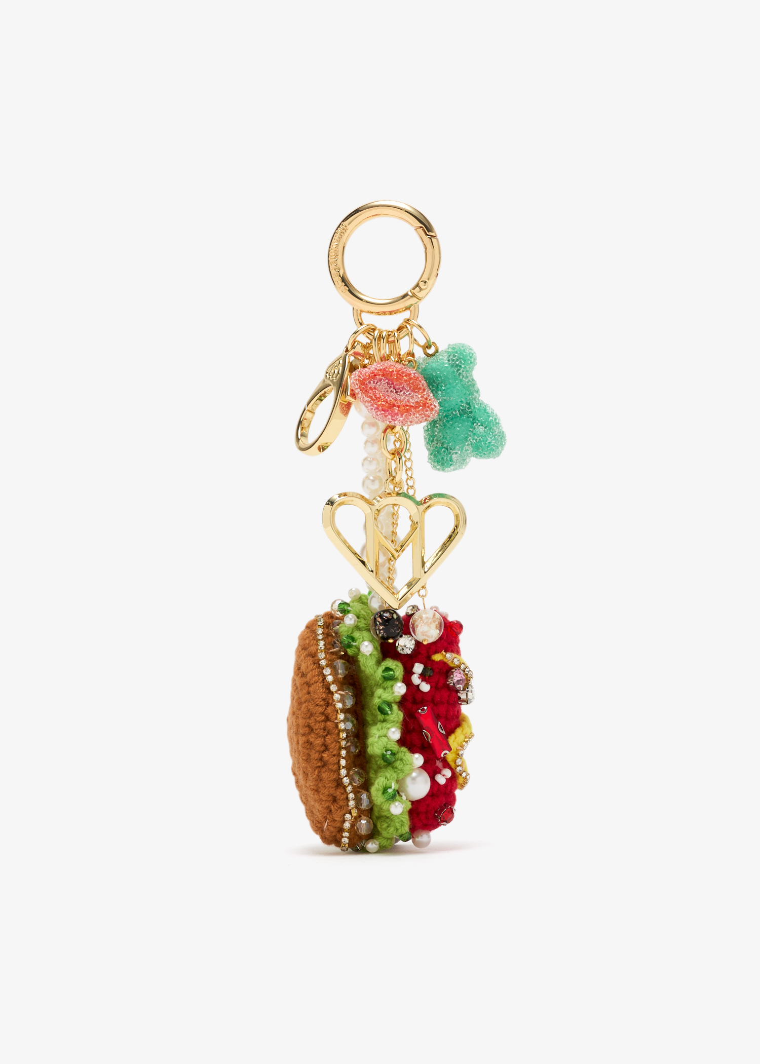 

Jewel Hamburger bag charm, Multicolored