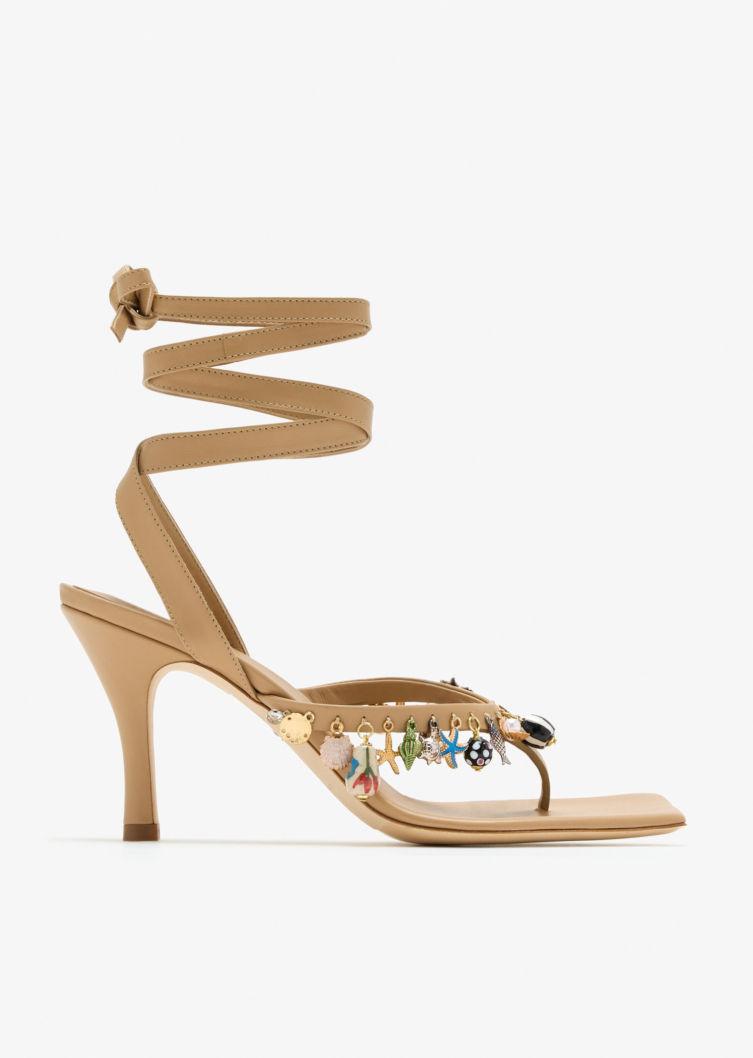 

Memento Charm sandals, Beige