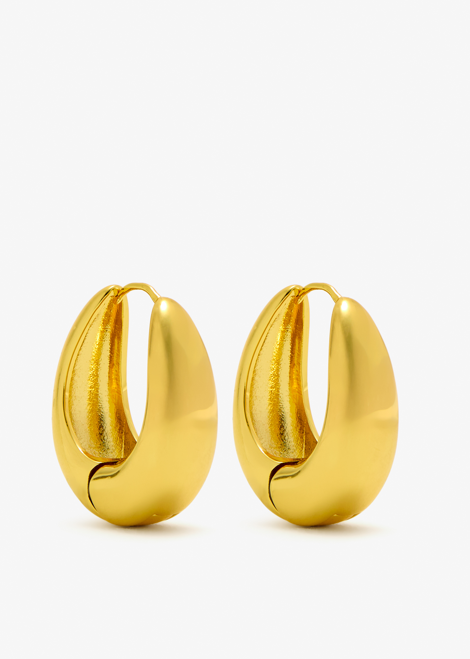 

Golden Curve bold hoops, Gold